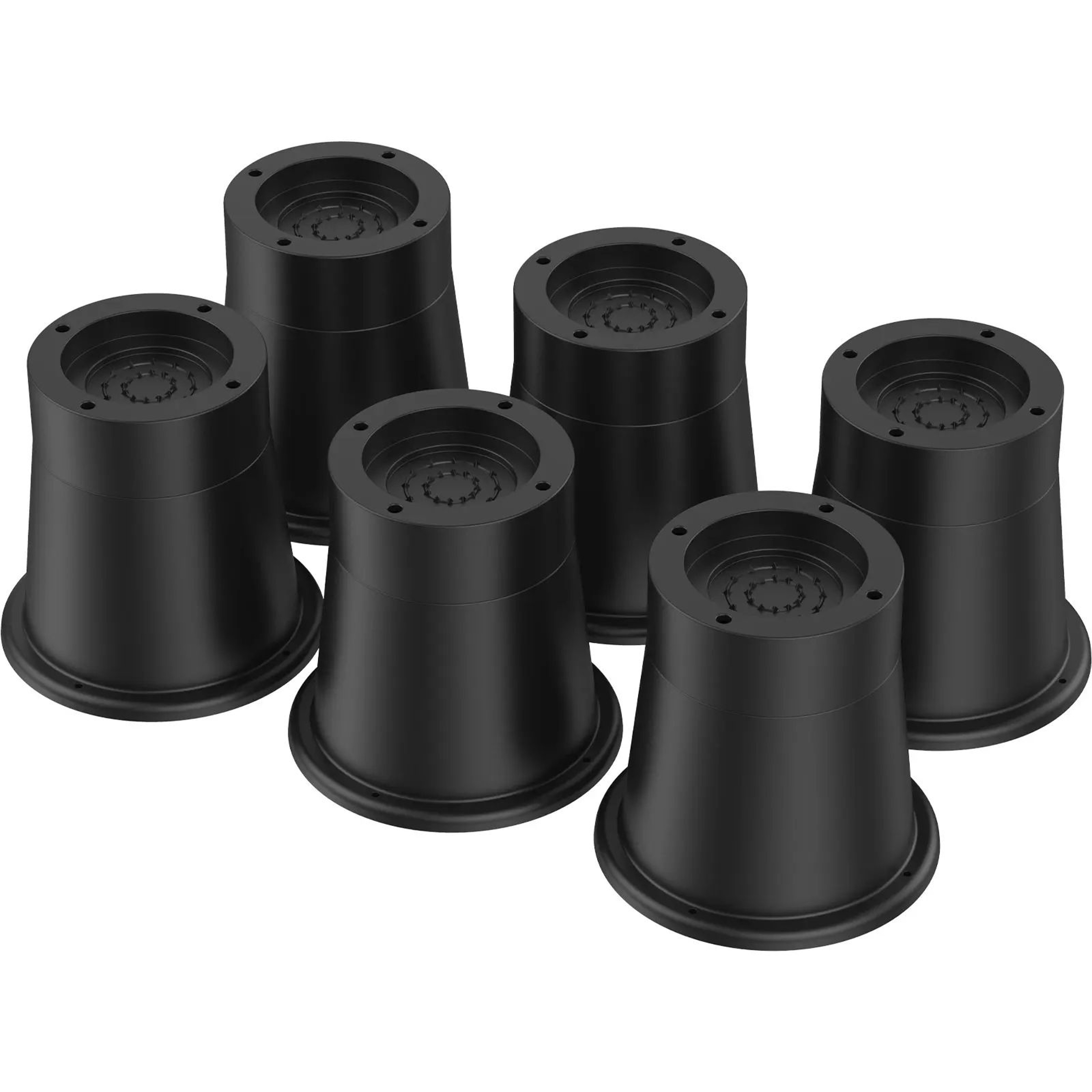 HeavyDuty Rubber Furniture Risers 46 Pack  NonSlip Bed Risers  Chair Leg Raisers With Floor Protect 7