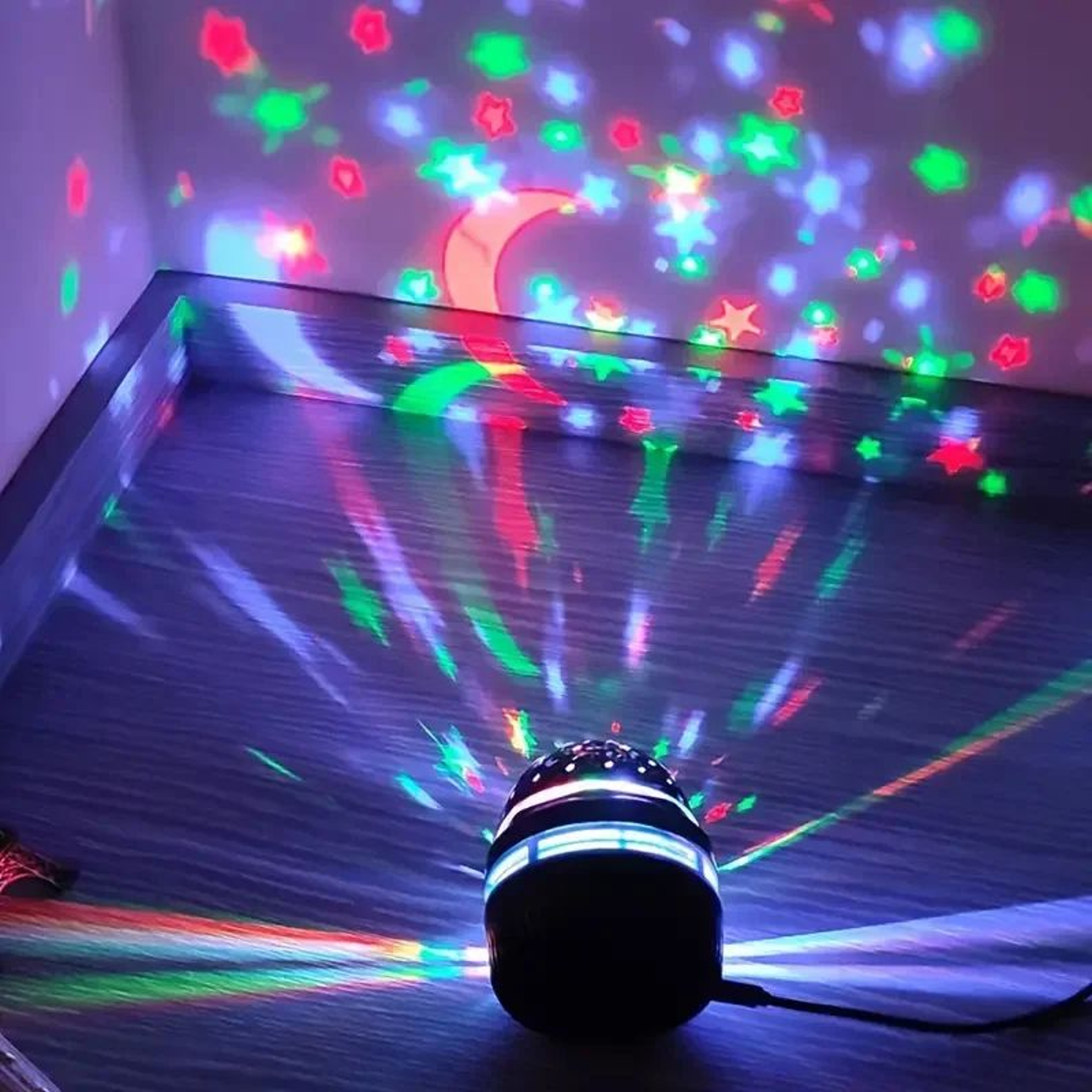 StarGlow USB Starry Sky Projector Night Light  Rotating Galaxy Light For Home  Room Ambience 1