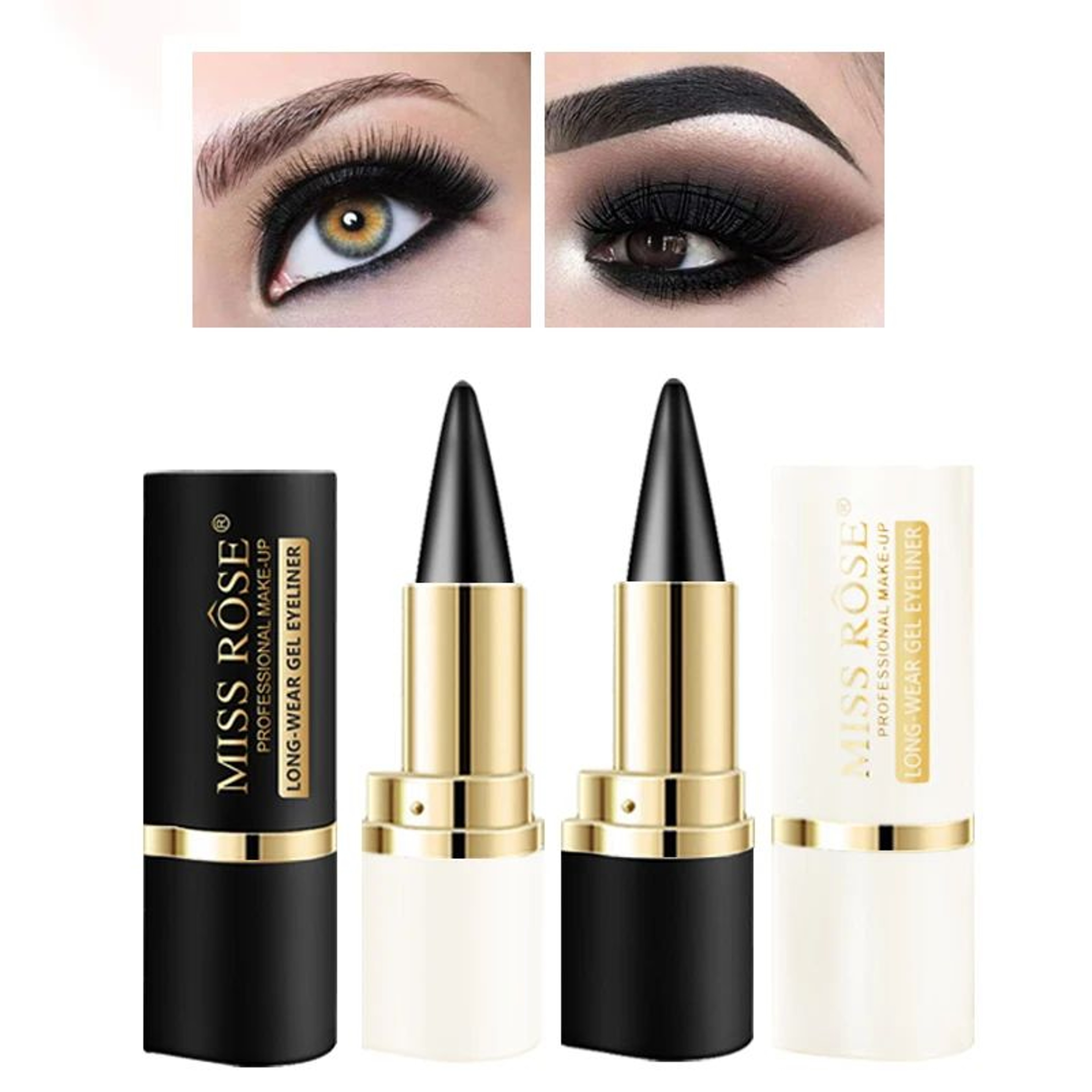 SmoothGlide Waterproof Eyeliner Pencil  Creamy SweatProof Line Maker 0
