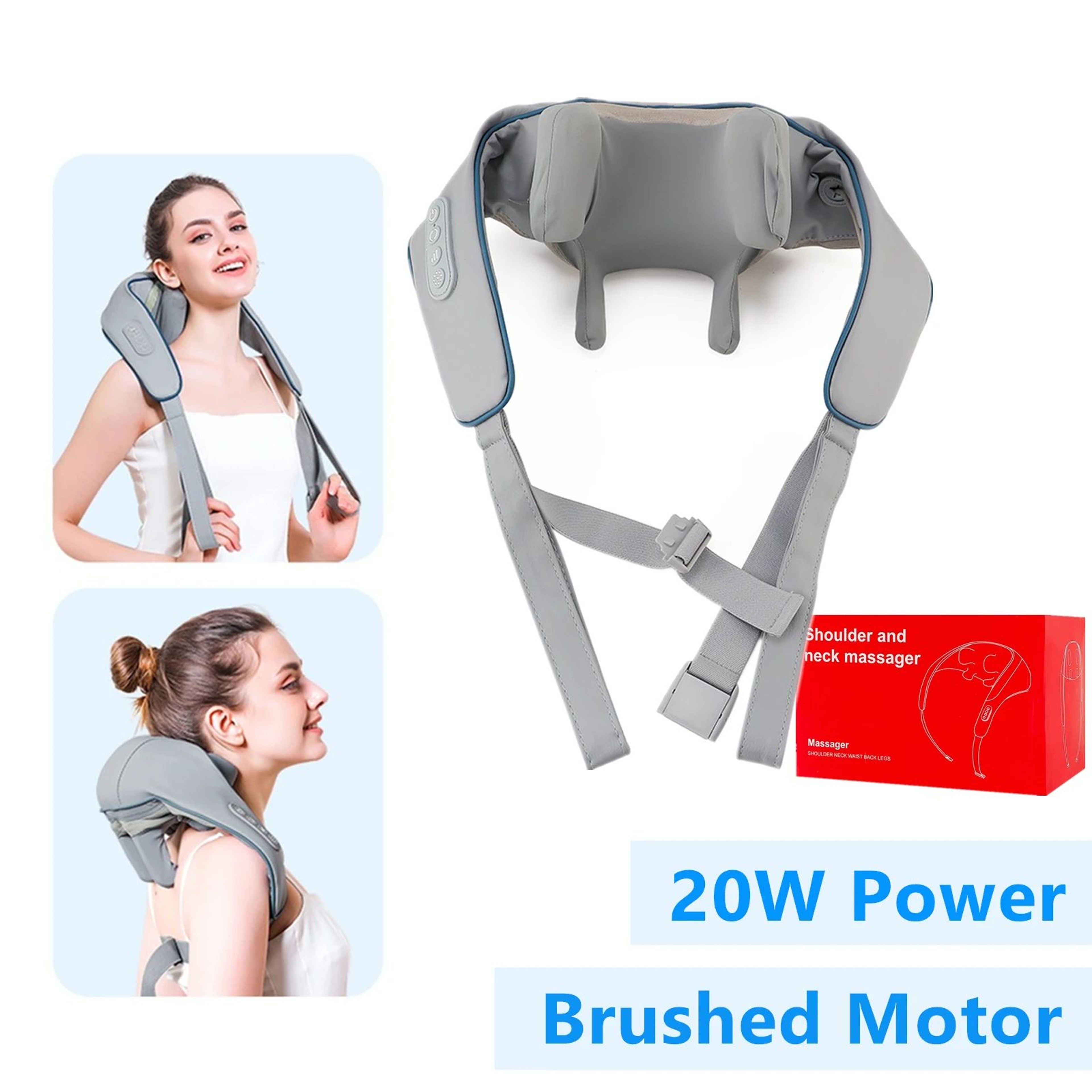 Foreverlily Wireless Neck And Shoulder Massager Shawl With Deep Kneading Heat 9