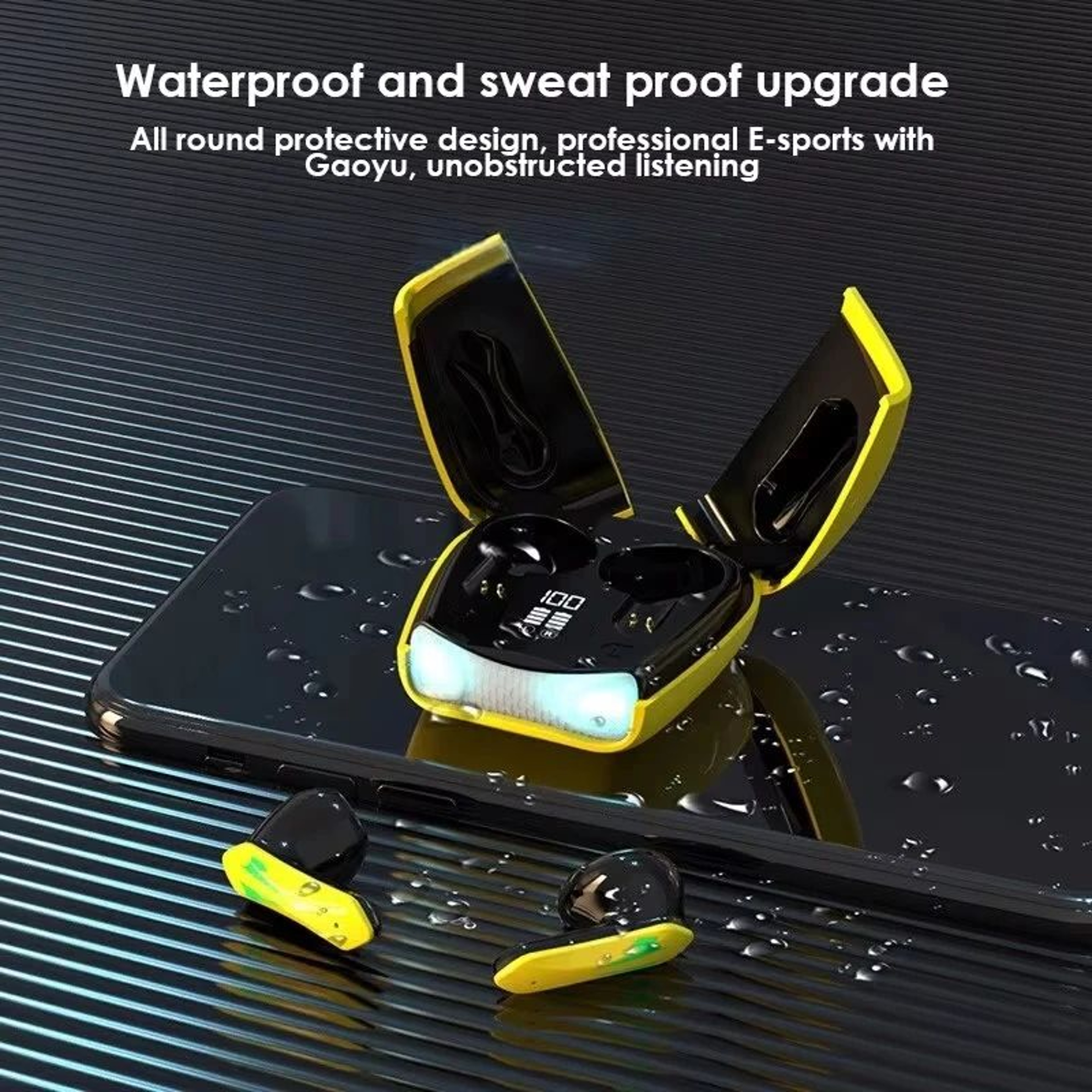 ProPlay Bluetooth Gaming Earbuds  Low Latency Wireless Earphones With Long Battery Life For Sports  3