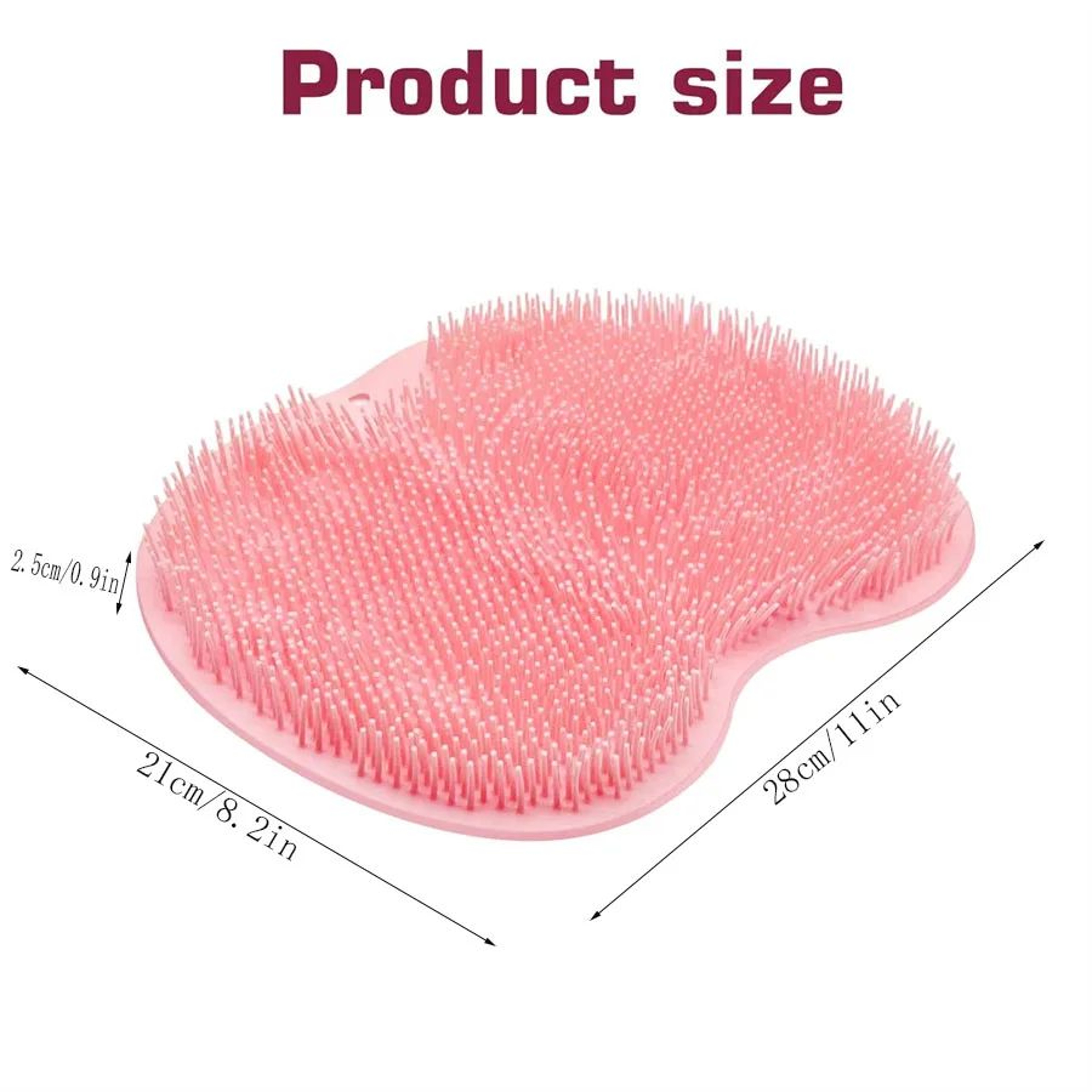 Premium WallMounted Shower Foot Scrubber Mat  Exfoliating Back Washer For Deep Clean 4