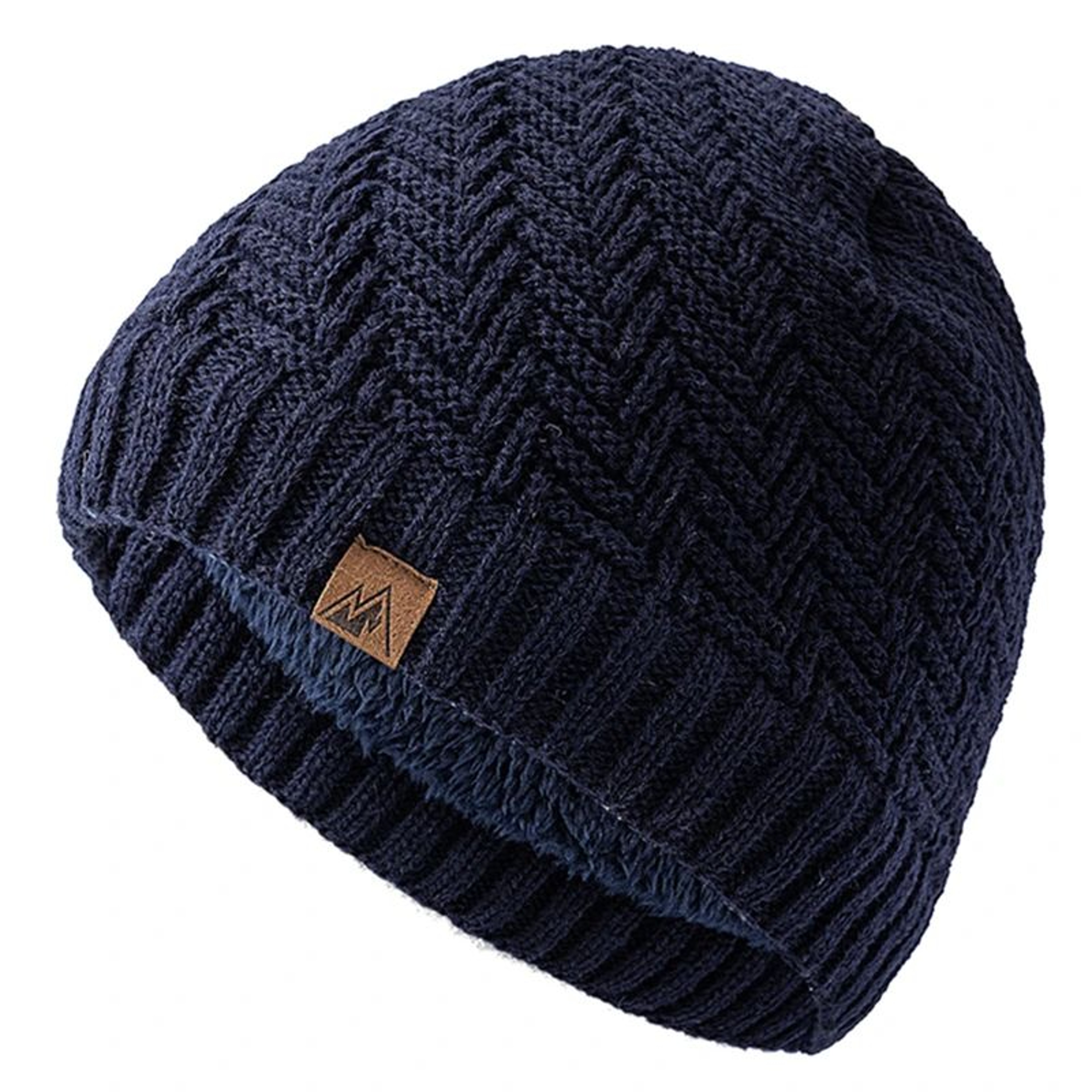 Premium Unisex Fur Lined Beanie Hat  Cozy Outdoor Winter Knit Cap For Men  Women 6