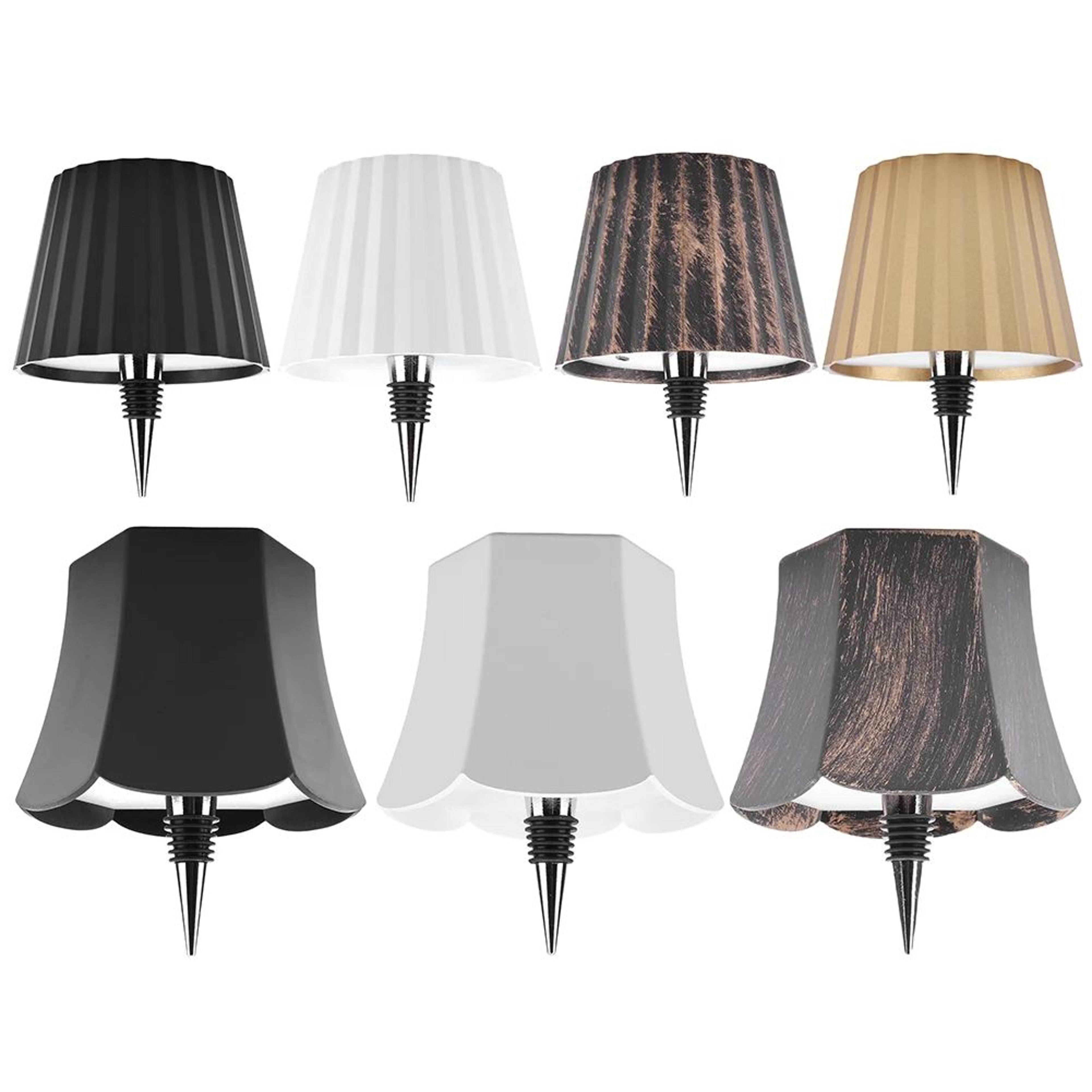 Premium Wireless Bottle Lamp  Rechargeable 3Color Portable LED Table Lamp With Touch Dimming 5