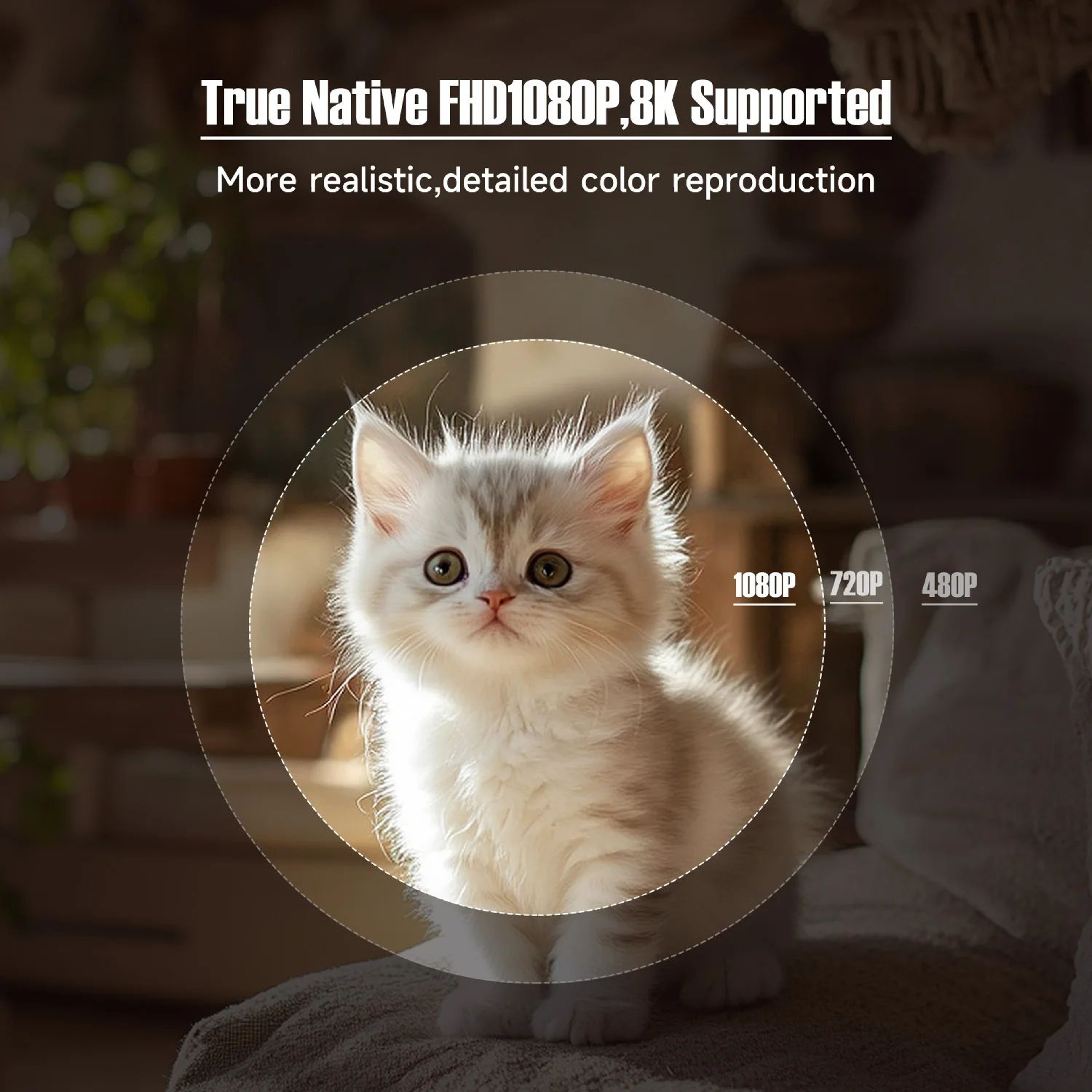 Magcubic L018 Smart Portable Projector  1080P Full HD Android Projector With WiFi6  AutoFocus 5
