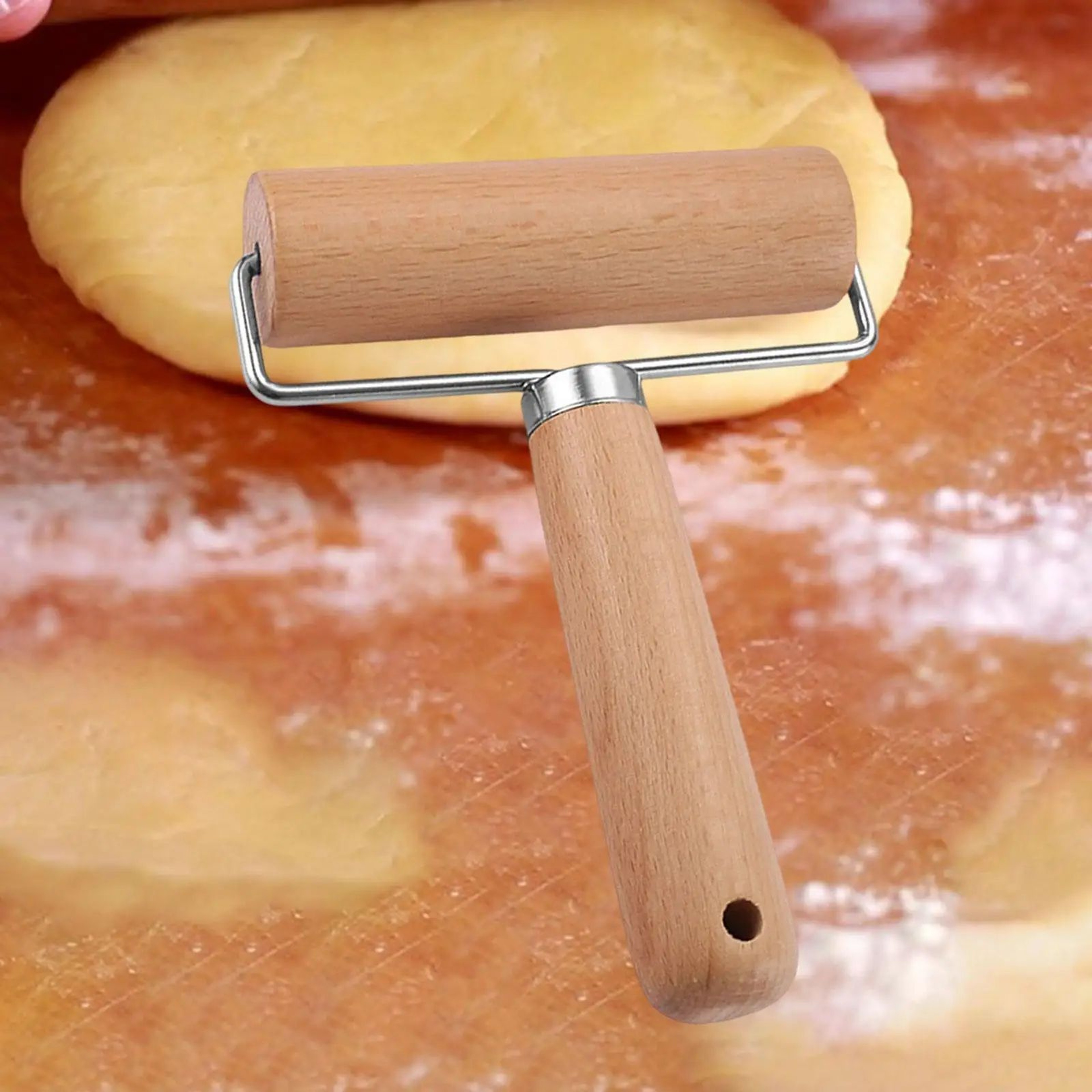 Premium Wooden Dough Roller  Handle Baking Tool  Smooth Wooden Rolling Pin For Pie Crust Fondant  C 2