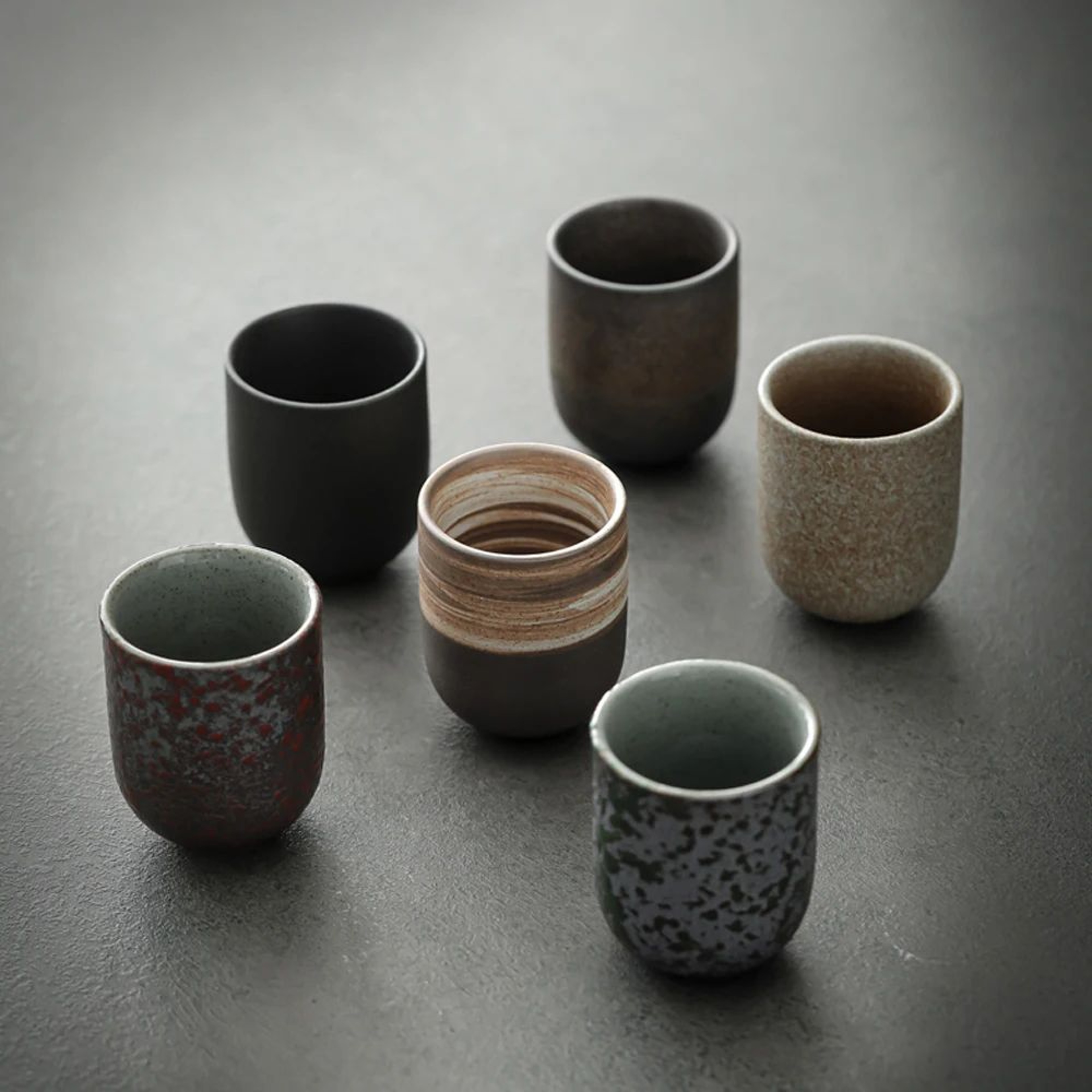 Japanese Stoneware Tea Cup 130ml Vintage Ceramic Sipping Mug 3