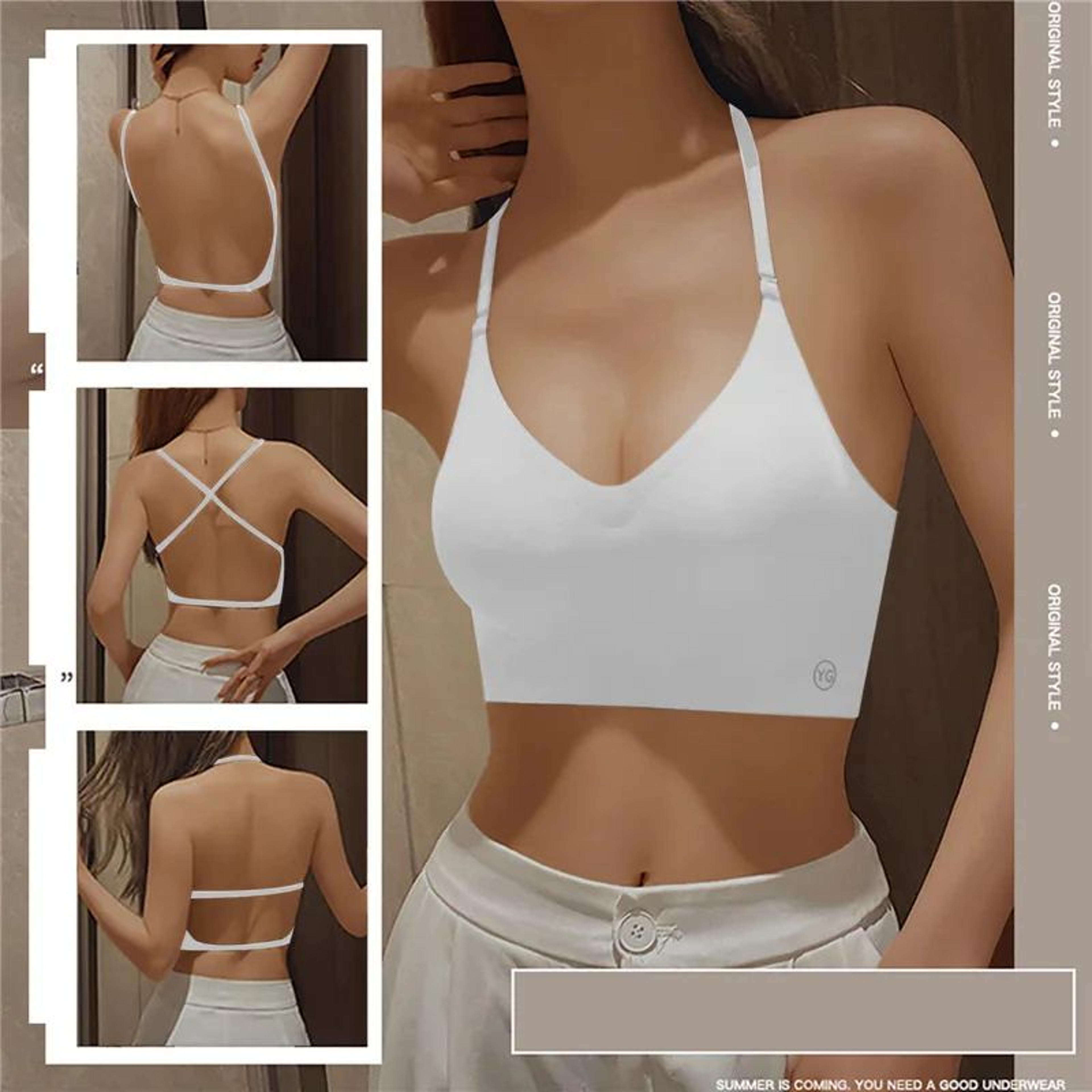 Deep U Backless Lift Bra With Clear Straps  Invisible Strapless Support For LowCut Dresses 2