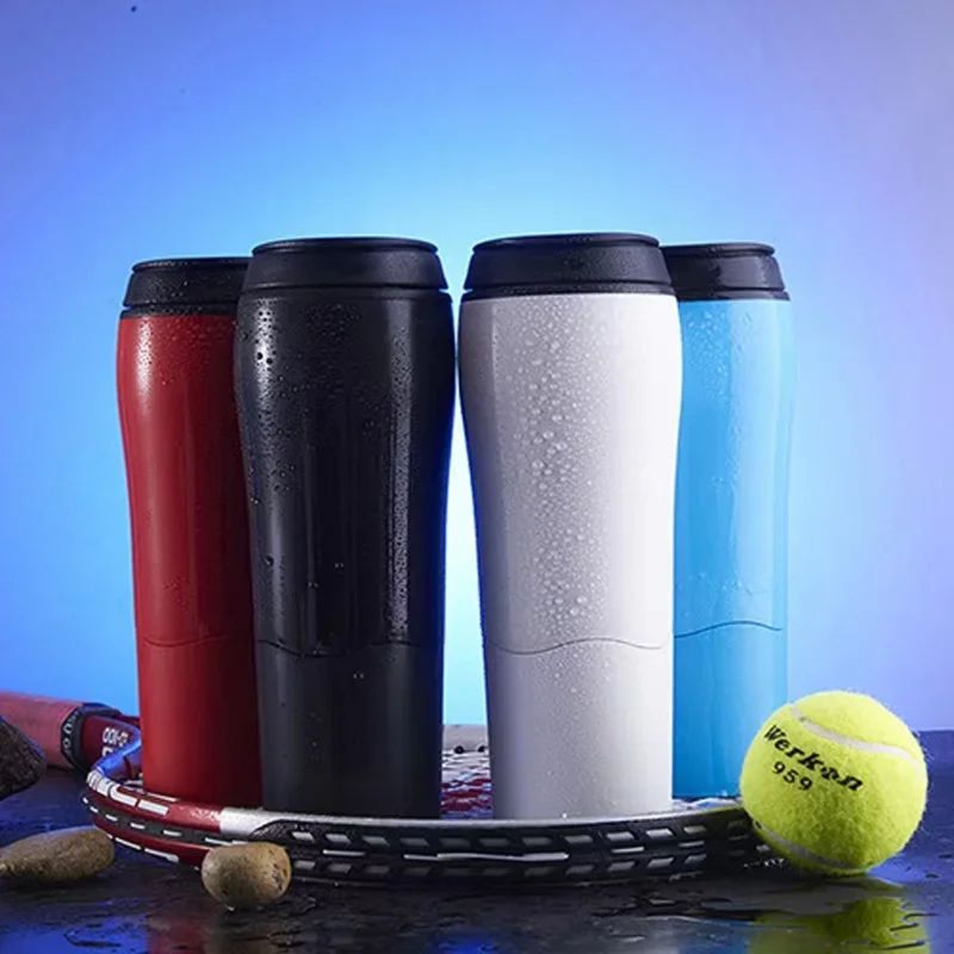 MagicGrip SpillFree Suction Cup Water Bottle AntiTip Travel Cup 0