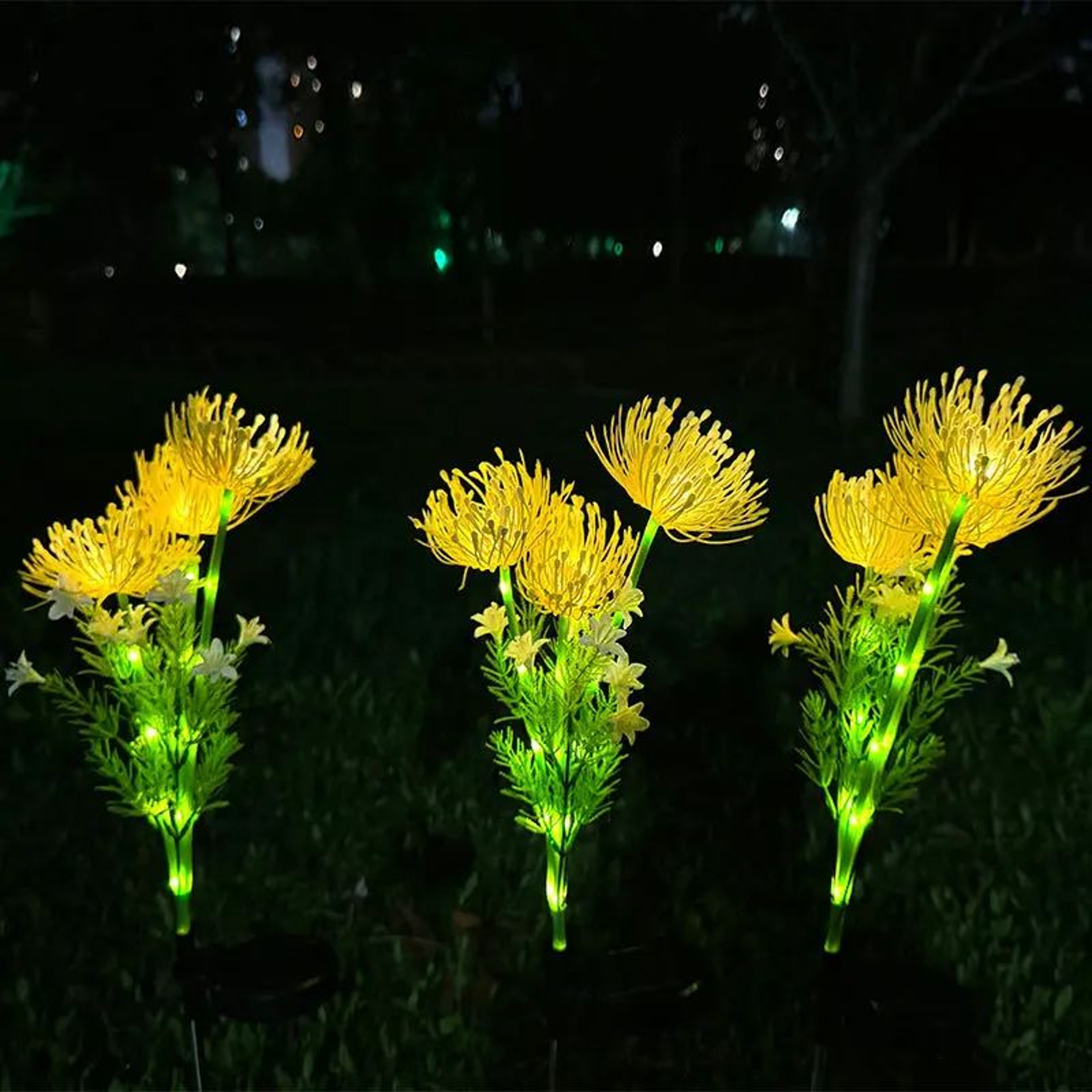 Solar Shore Flower Stake Lights  Waterproof Outdoor Solar Stake Lights For Garden  Yard Decor 8