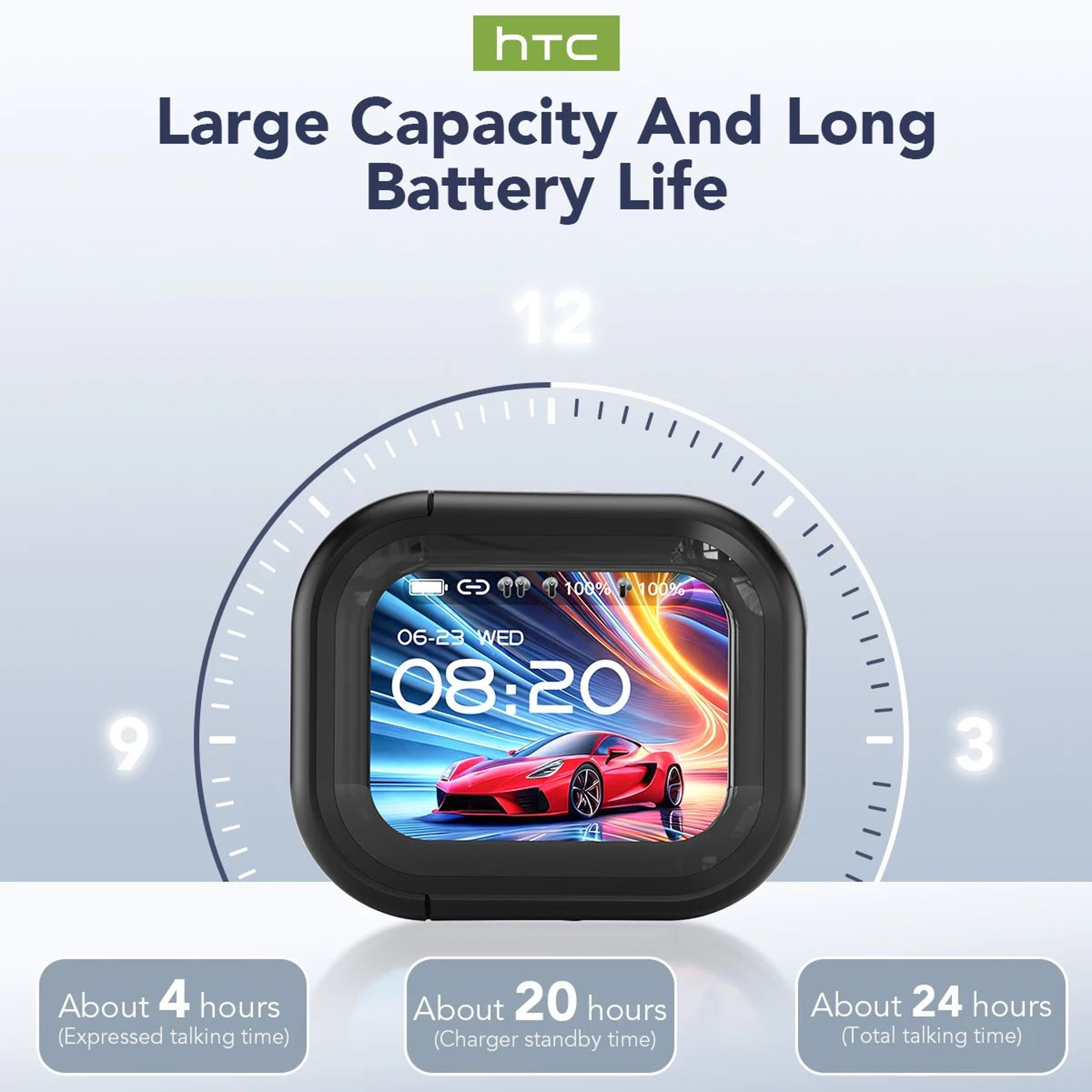 HTC NE20 Bluetooth Translator Earbuds With RealTime Language Translation  Long Battery Life 1