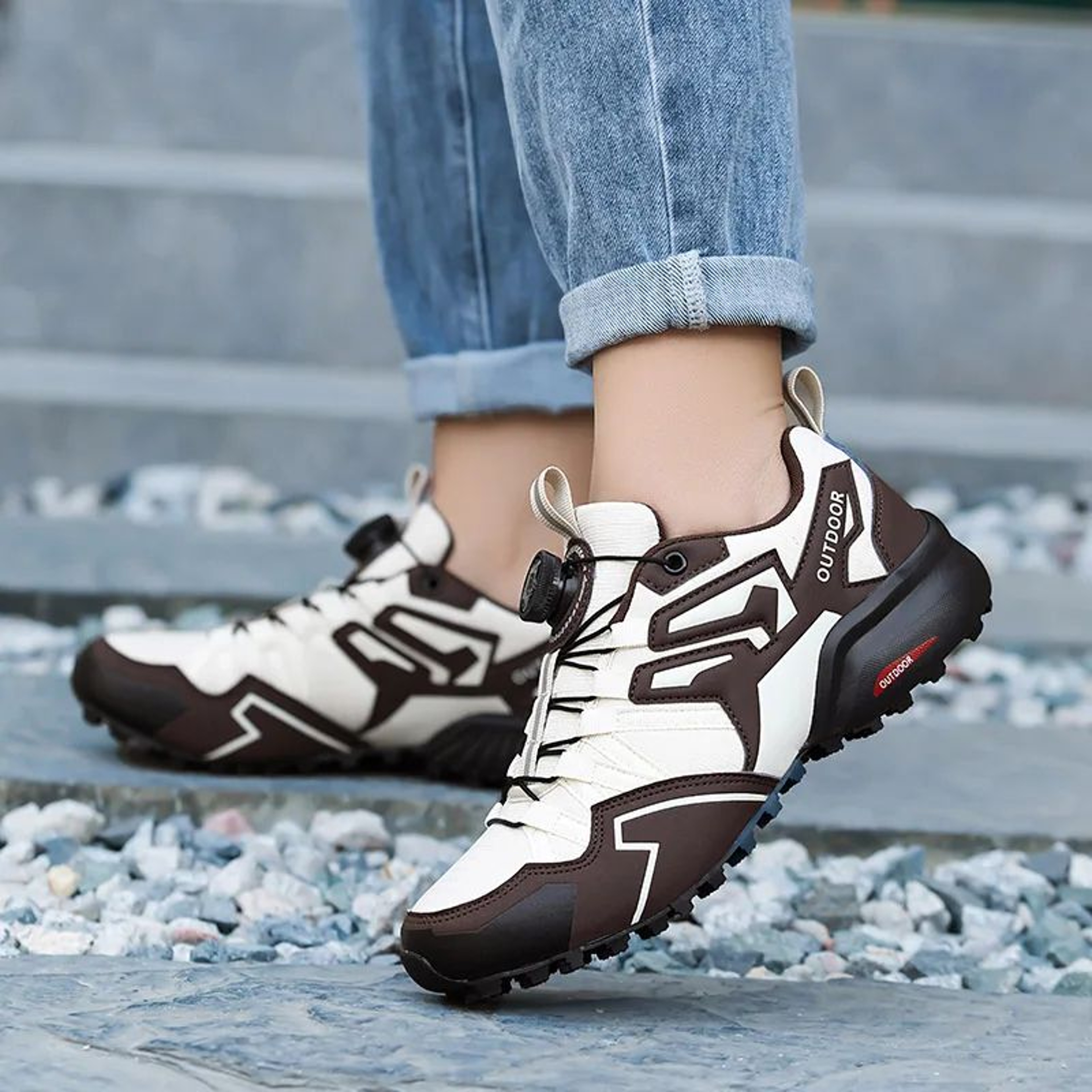 Mens AllTerrain Hiking  Cycling Sneakers  Breathable Trekking Shoes For Outdoor Adventures 5