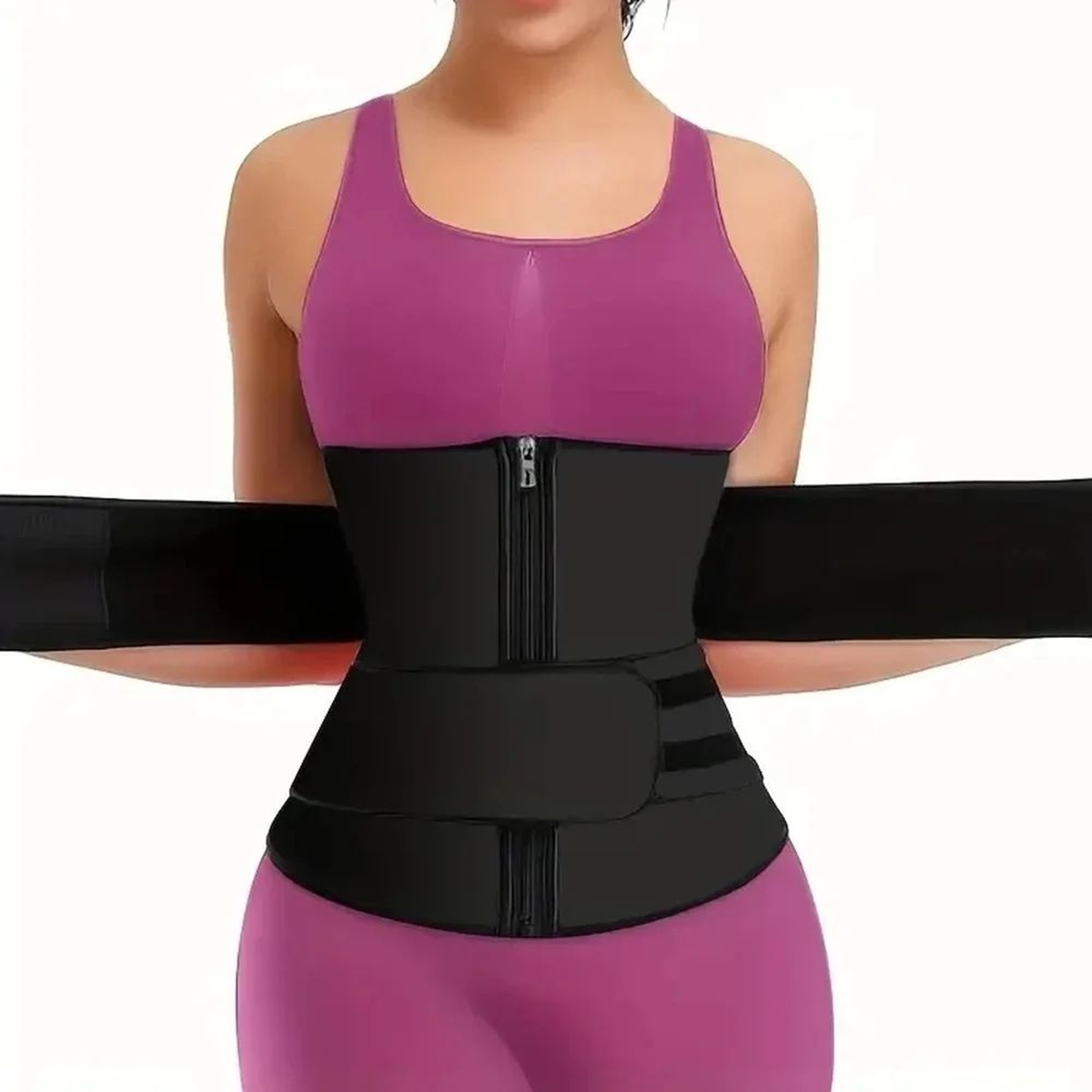 Waist Trainer Sweat Belt Waist Cincher For Workout Tummy Control 7