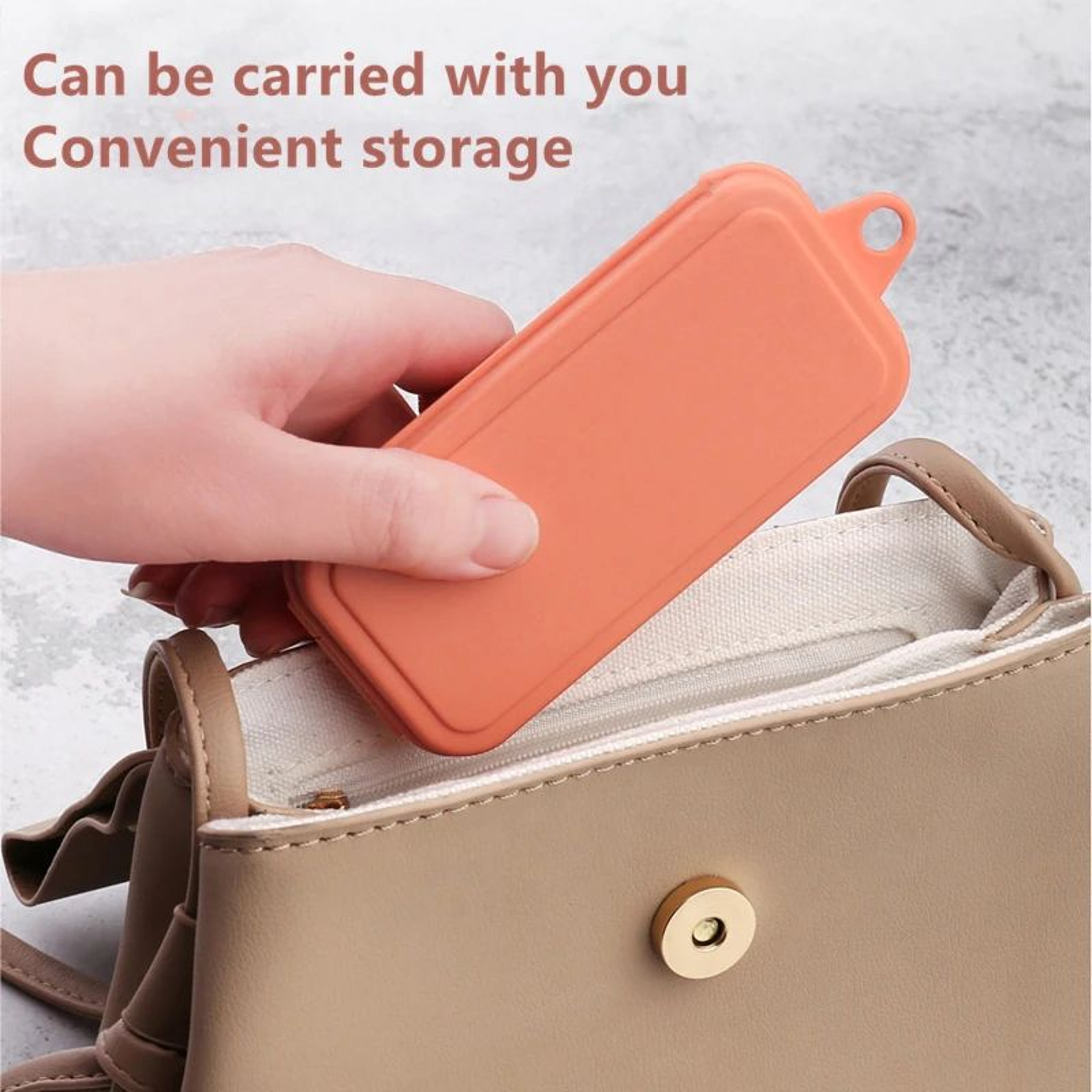 EcoLite 4Piece Portable Travel Cutlery Set  Sustainable EcoFriendly Wheat Straw Tableware With Case 4