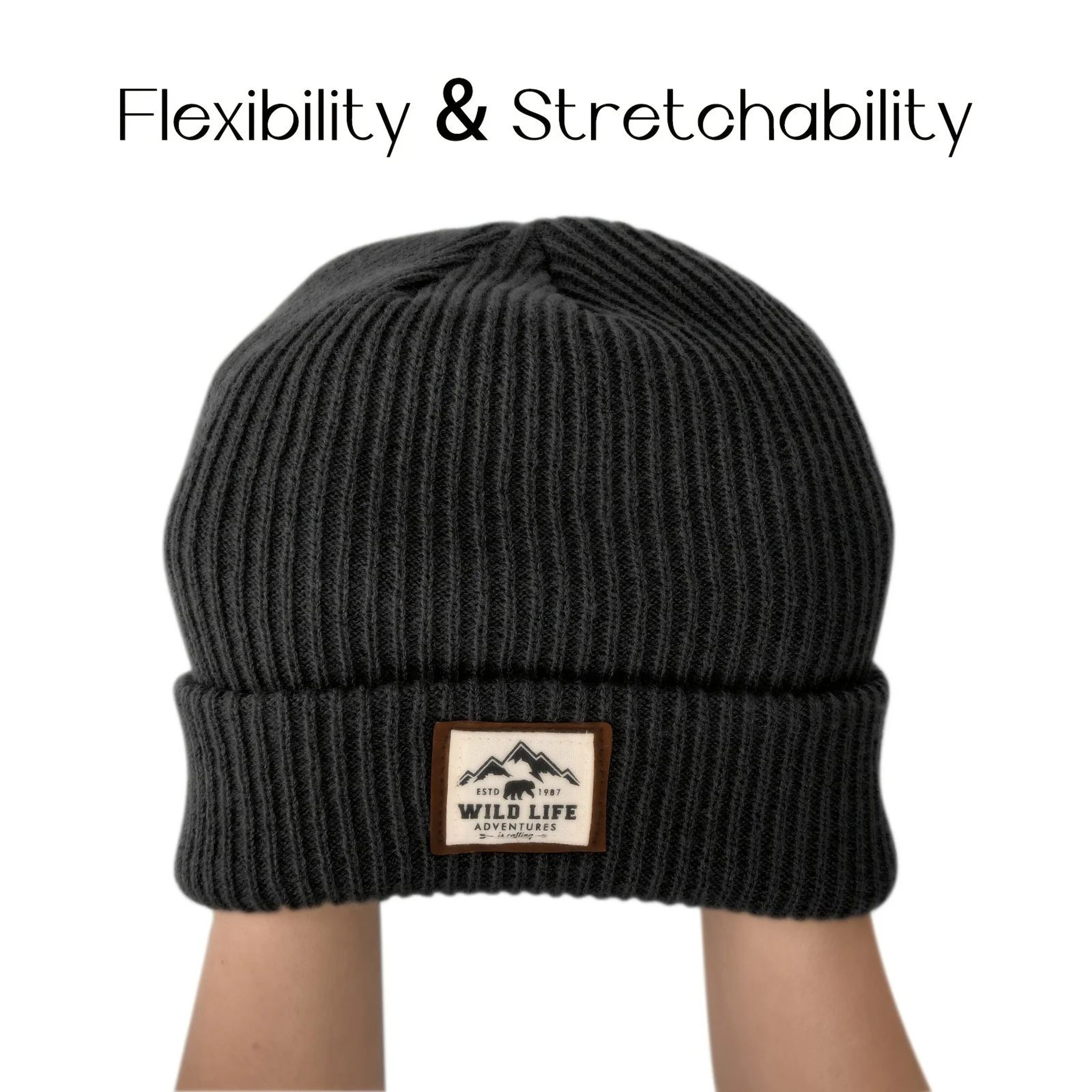 ThermaFlex Windproof Cycling Beanie  Soft Stretch Winter Skull Cap For Men  Women 2