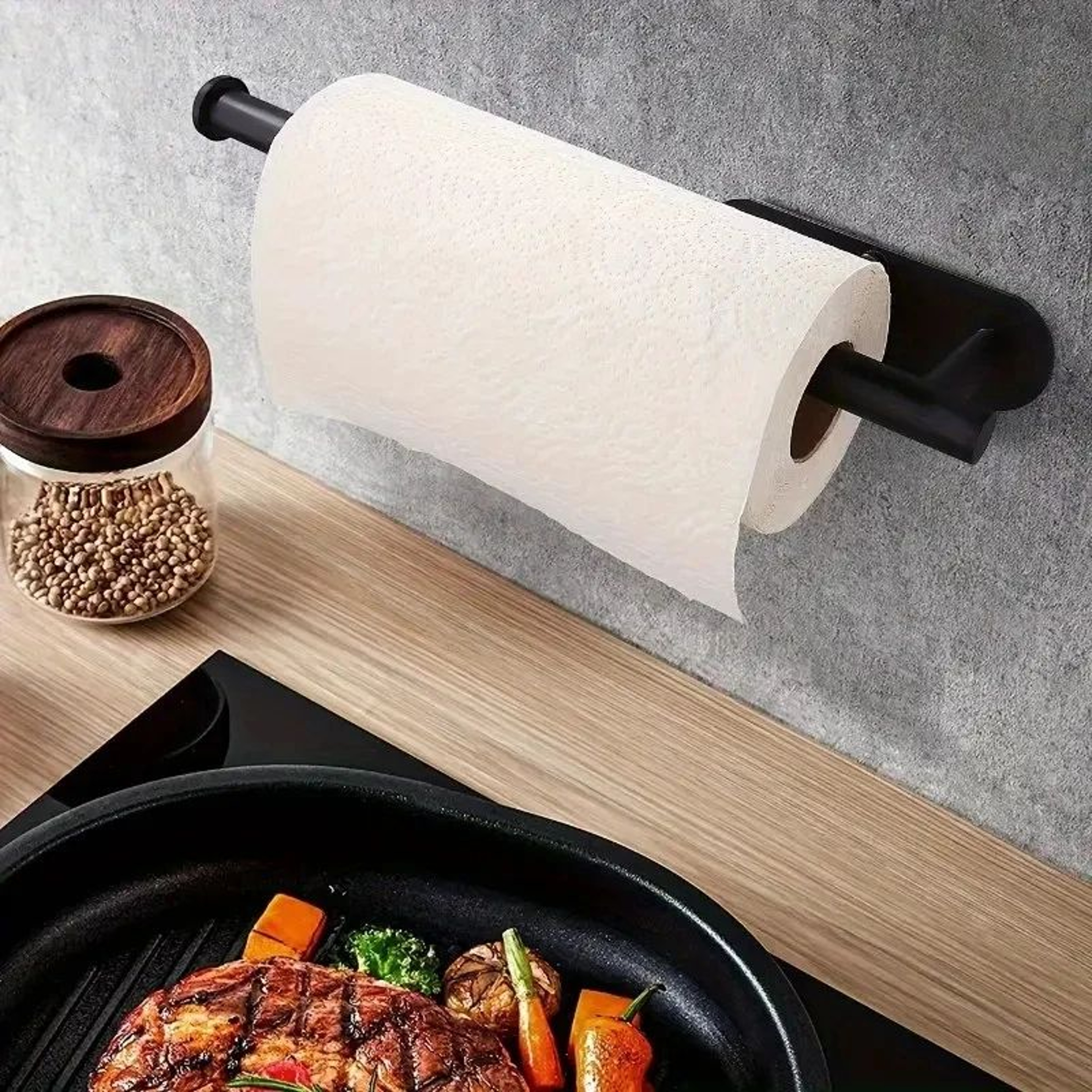 SpaceSaver Under Cabinet Paper Towel Holder  Kitchen Roll Organizer 1