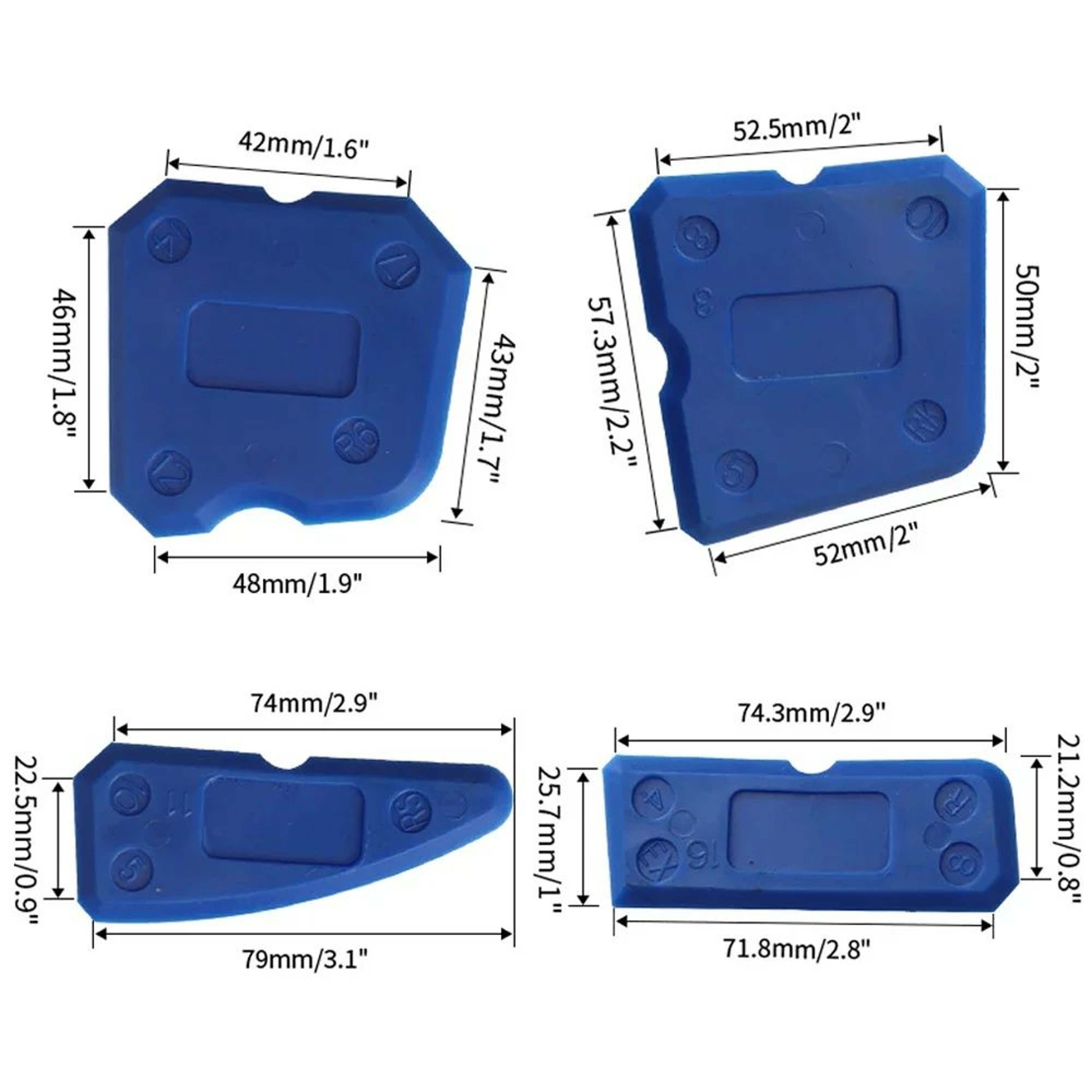 Professional 4Piece Silicone Caulking Tool Set  Grout Remover Tool For Smooth Sealant Finishing 4
