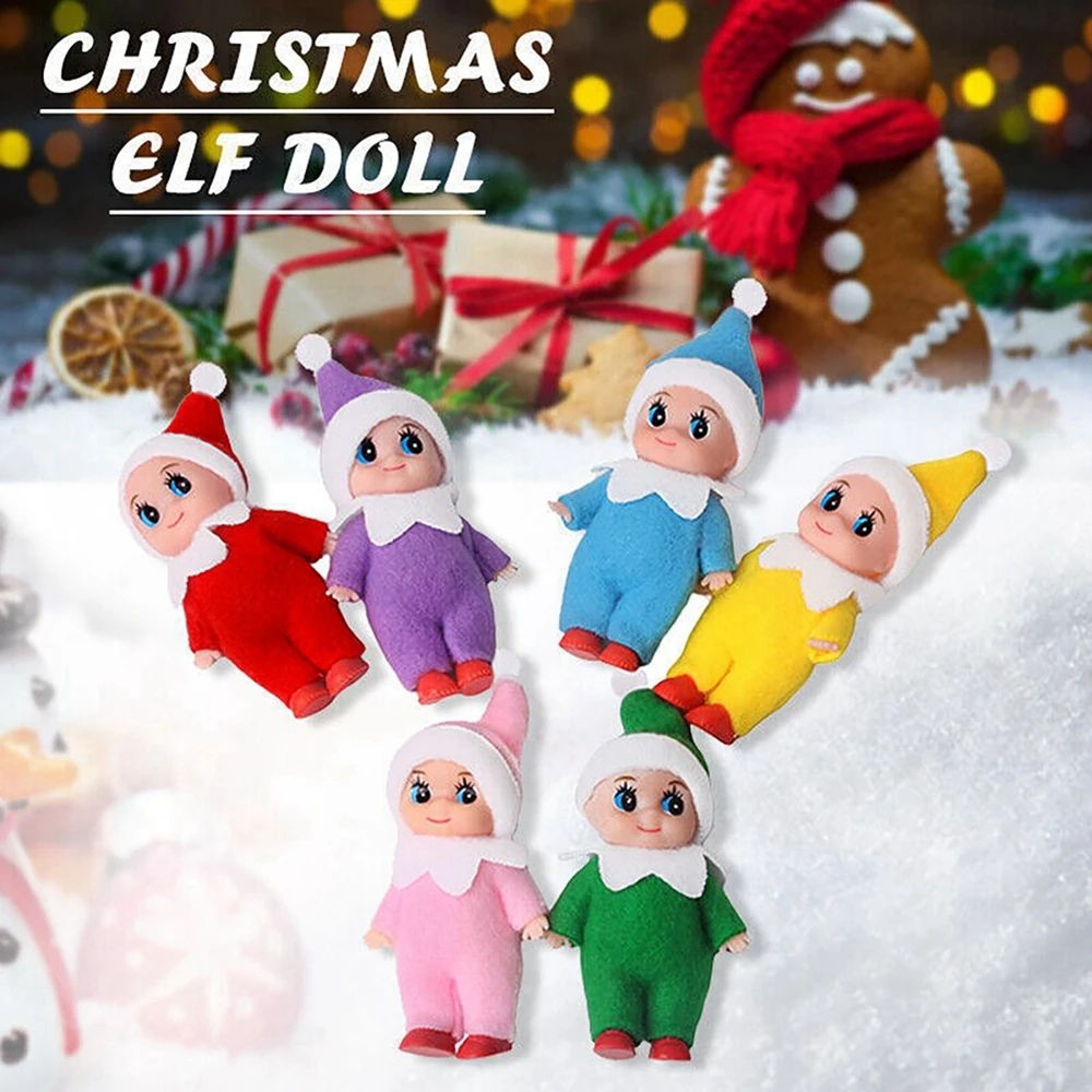 Naughty Felt Christmas Elf Doll Ornament  Mini Shelf Elf Decoration  Stocking Stuffer 5