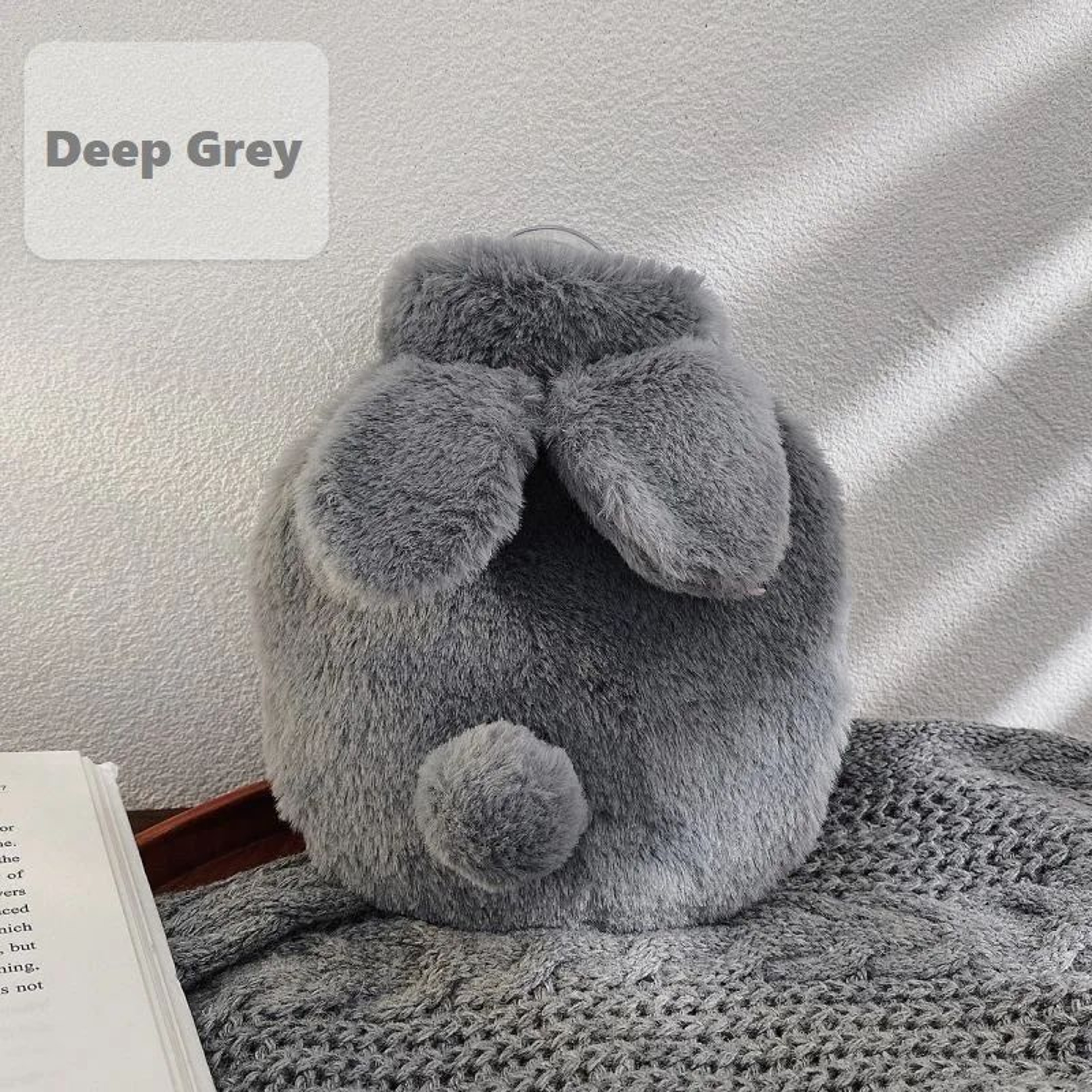 SnuggleBunny 300ML Plush Hot Water Bottle  Cute Rabbit Hand  Feet Warmer With Soft Cover 3