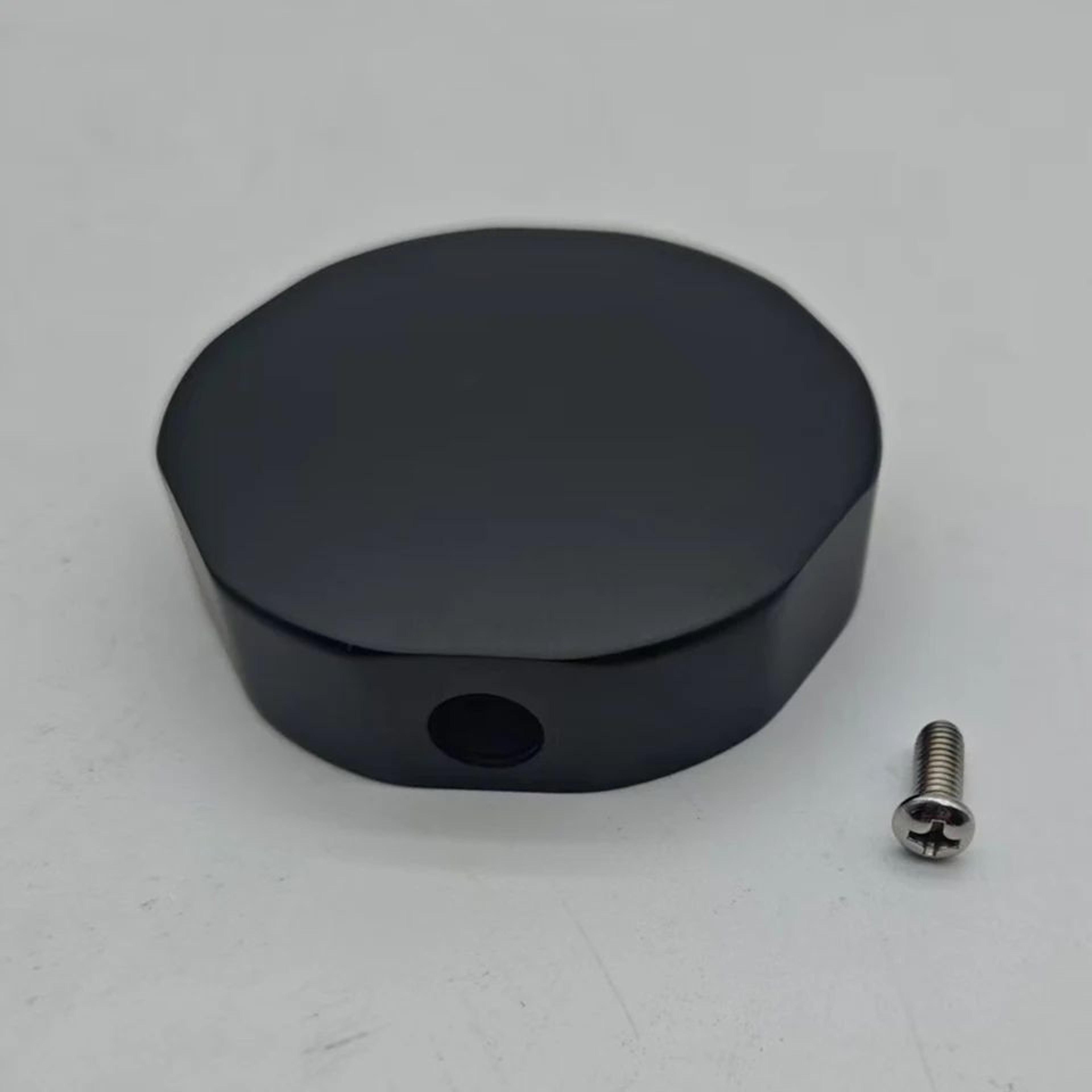 Premium Brass Bathtub Overflow Knob 74mm  Rotating Bath Drain Control Knob In Matte Black 4