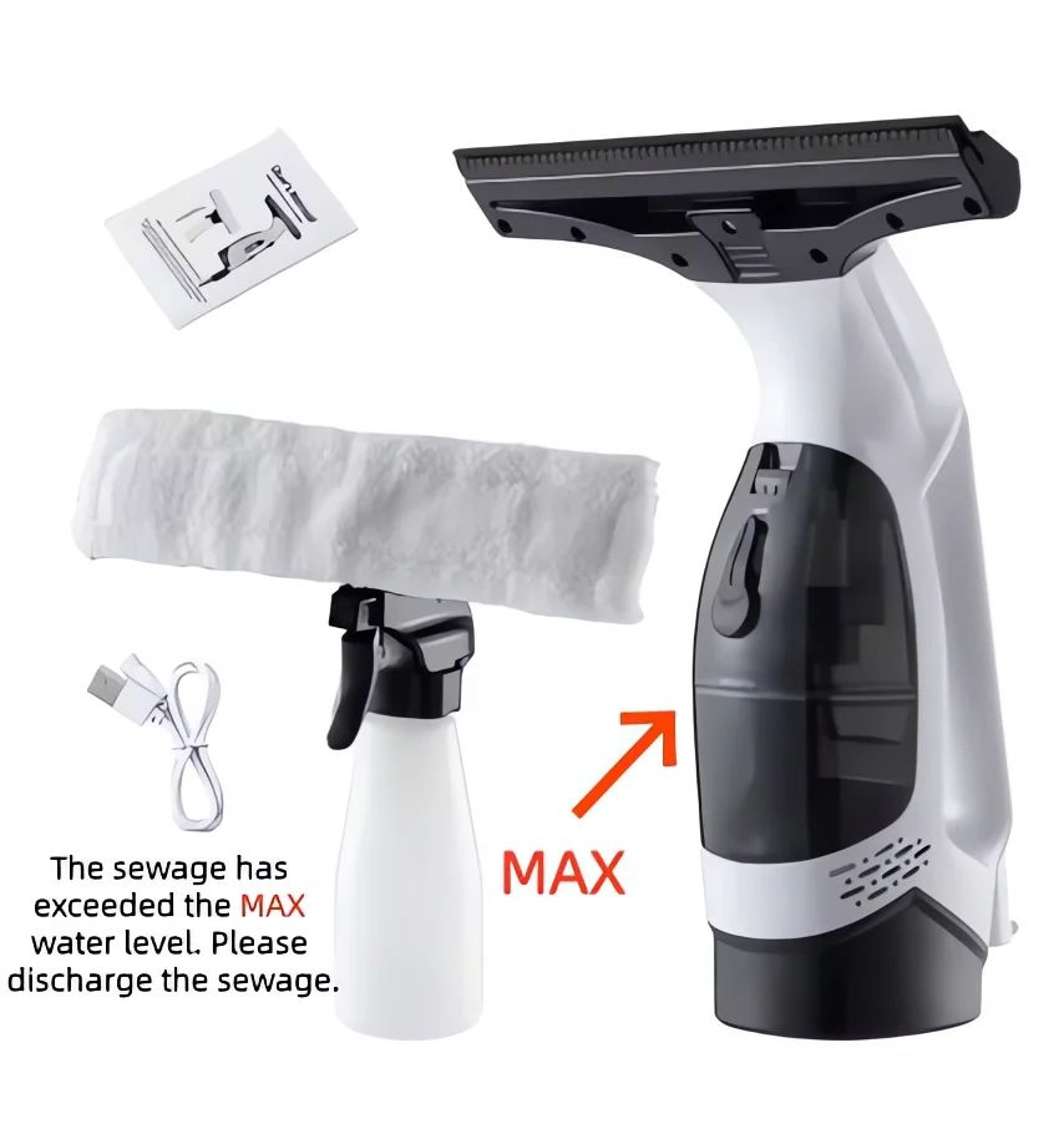 AquaSwipe Pro Cordless Window Cleaner 2