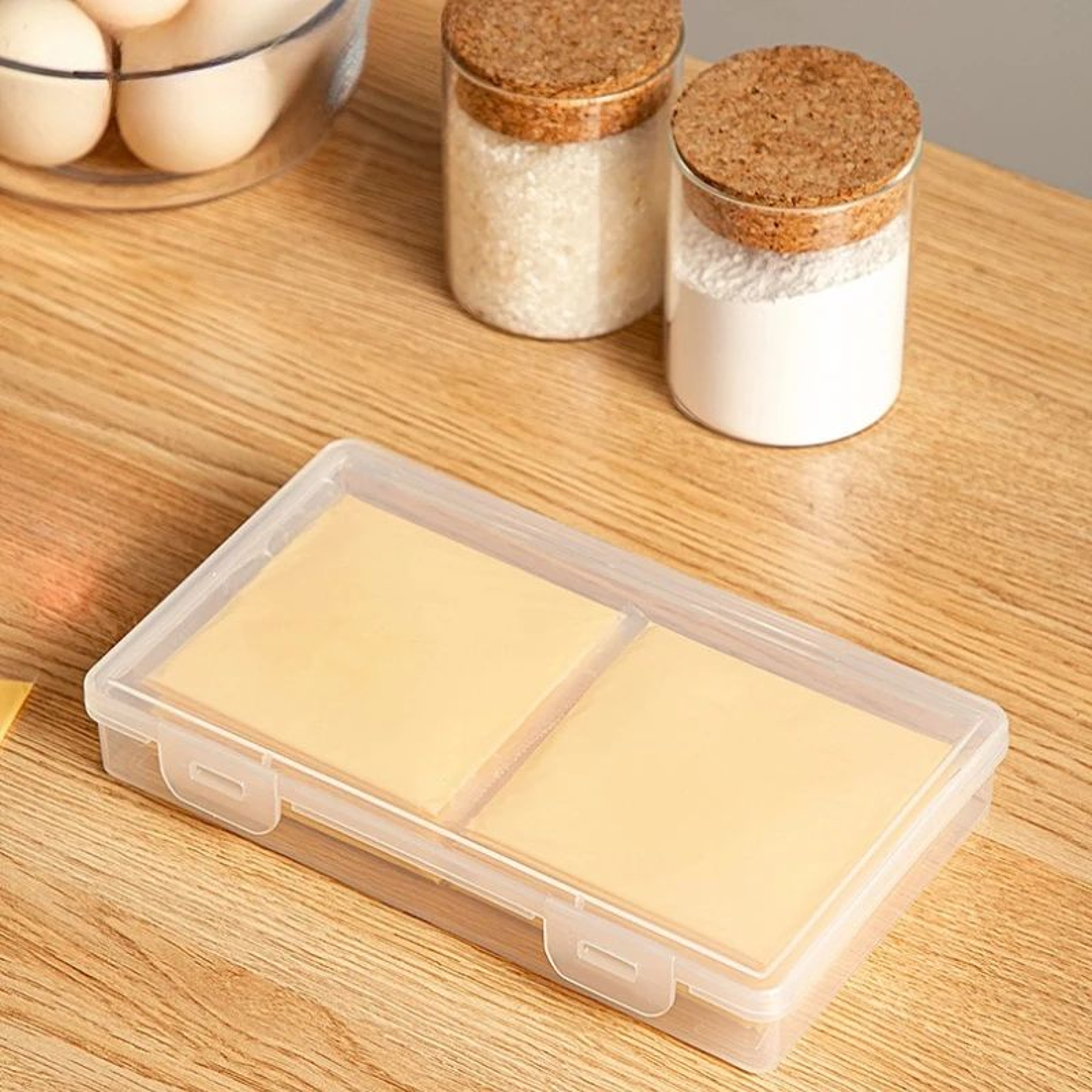 FreshSeal Cheese  Butter Storage Container  Airtight Fridge Organizer With Flip Lid 1
