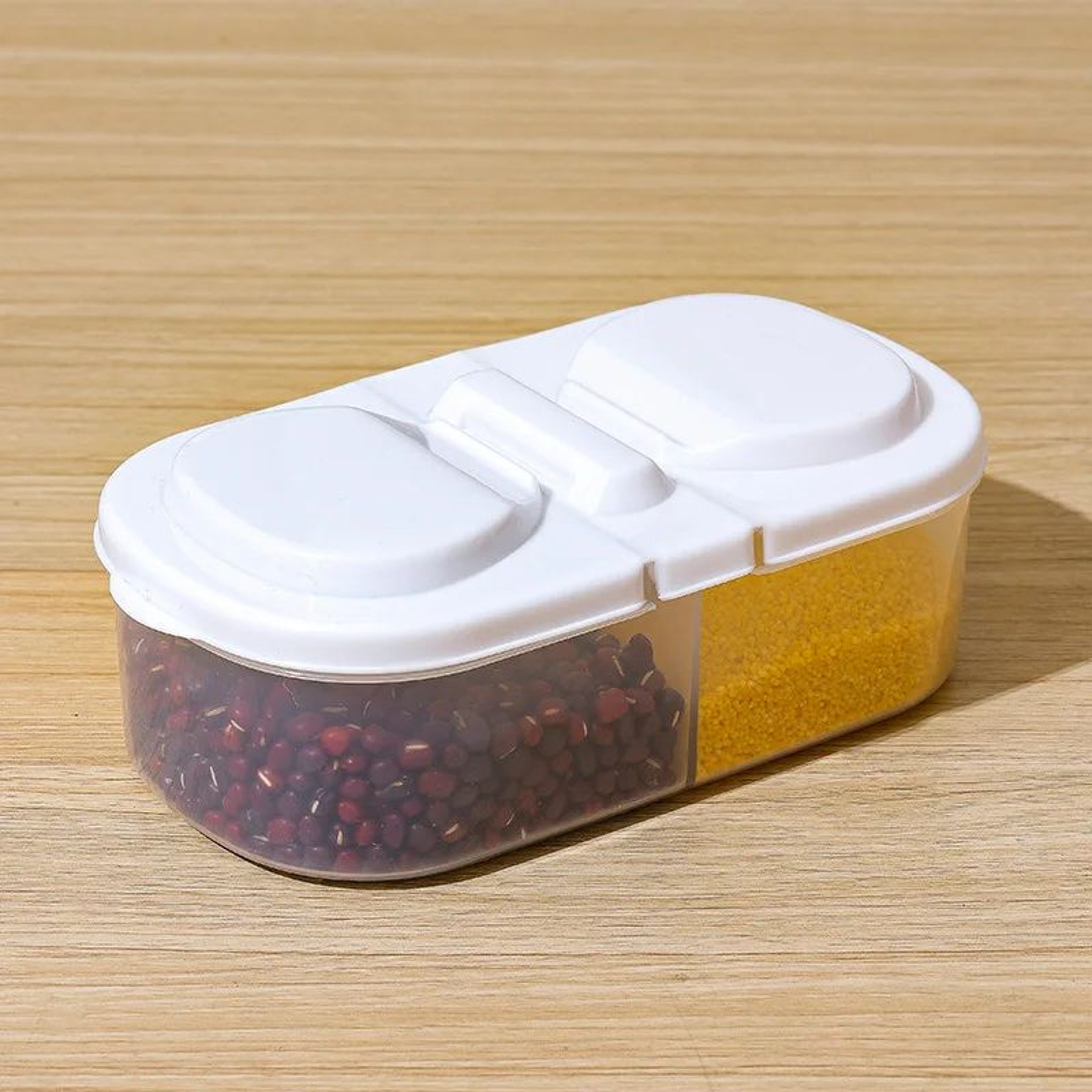 FreshSeal Dual Compartment Food Container  Airtight Portable Storage For Meals  Spices 10