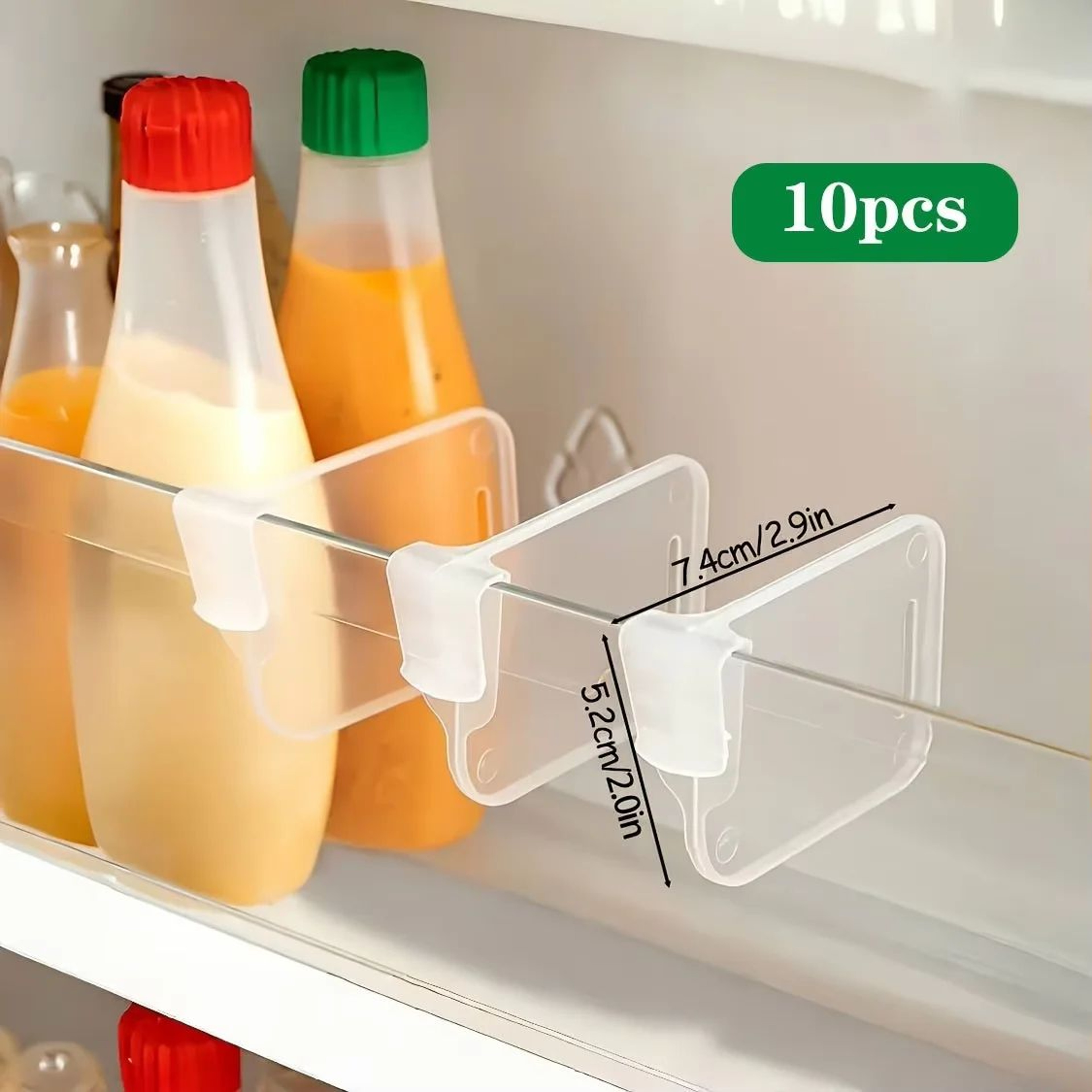 Adjustable Refrigerator Door Organizer Clip  Smart Fridge Divider For Flexible Storage 8