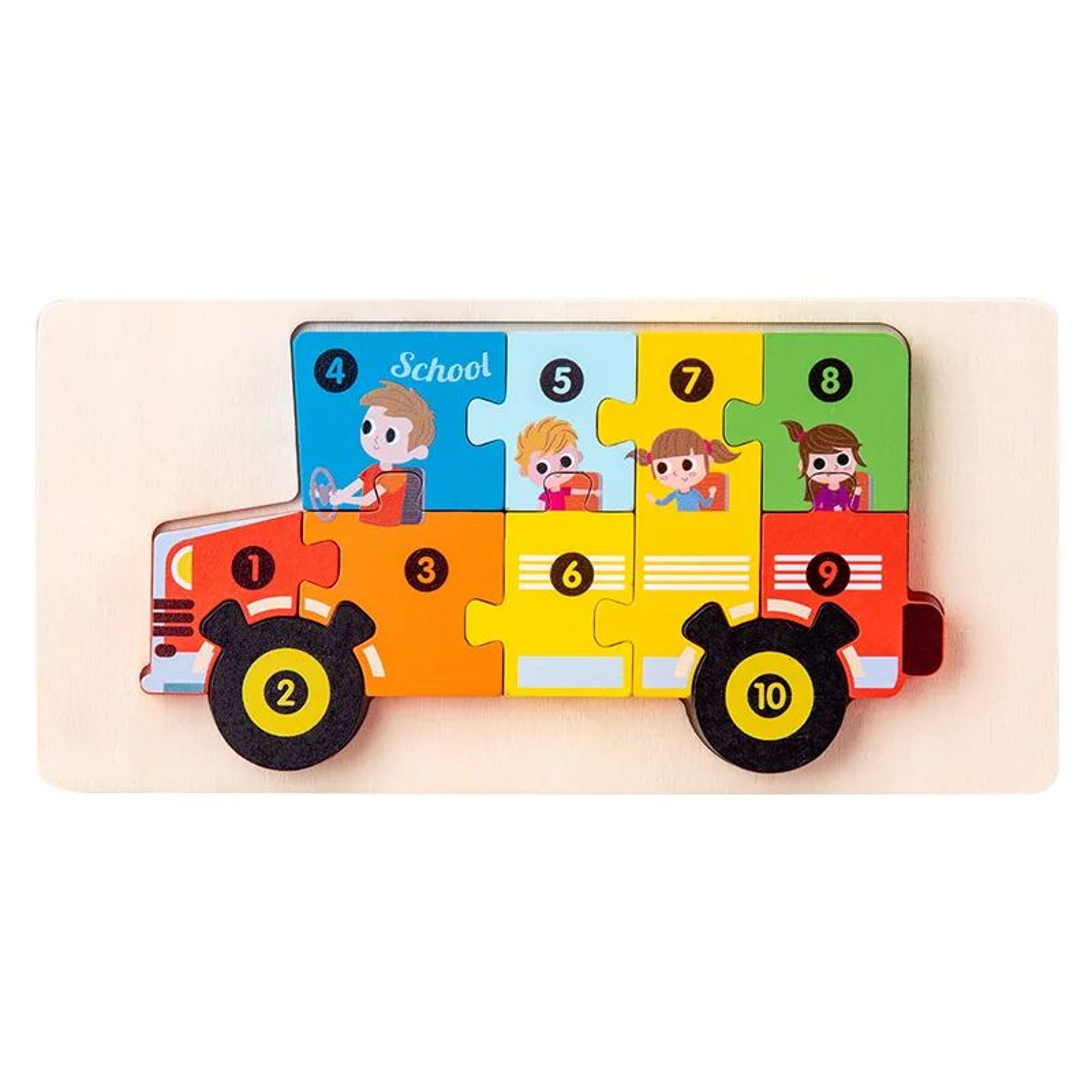 Montessori 3D Wooden Dinosaur Puzzle For Toddlers Shape And Color Learning Toy 5