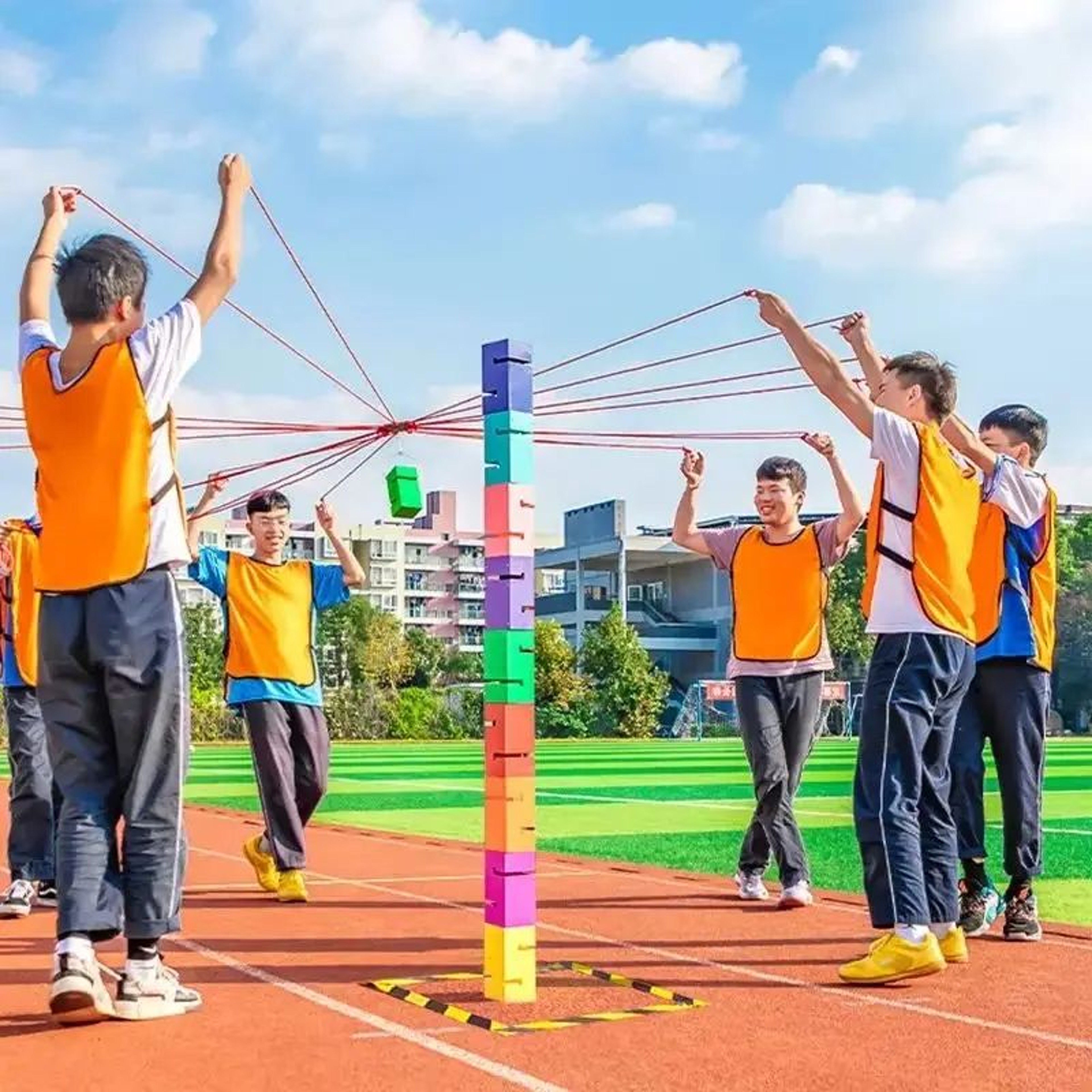 BuildTogether Tower Stacking Team Building Game Set 2