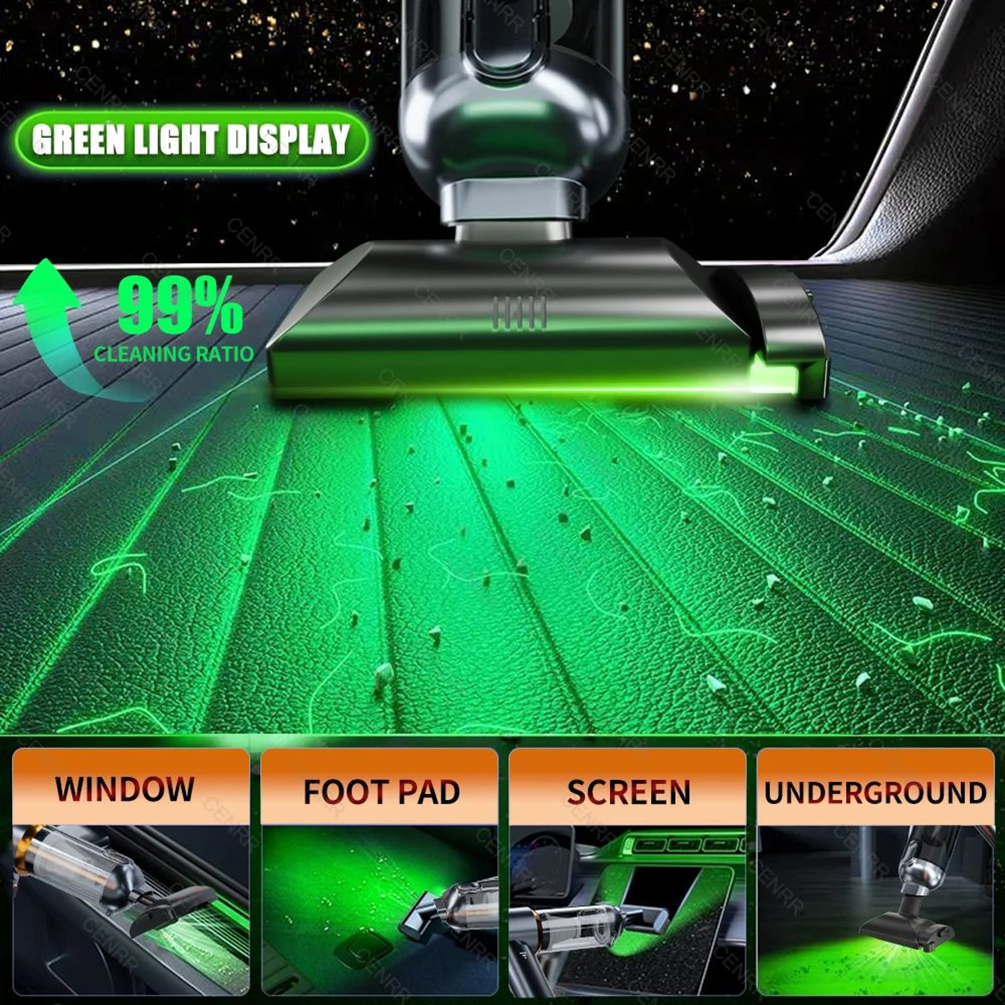 TurboMini Pro Portable Car Vacuum Cleaner  998000PA High Power Handheld Car Vacuum  Air Blower 3