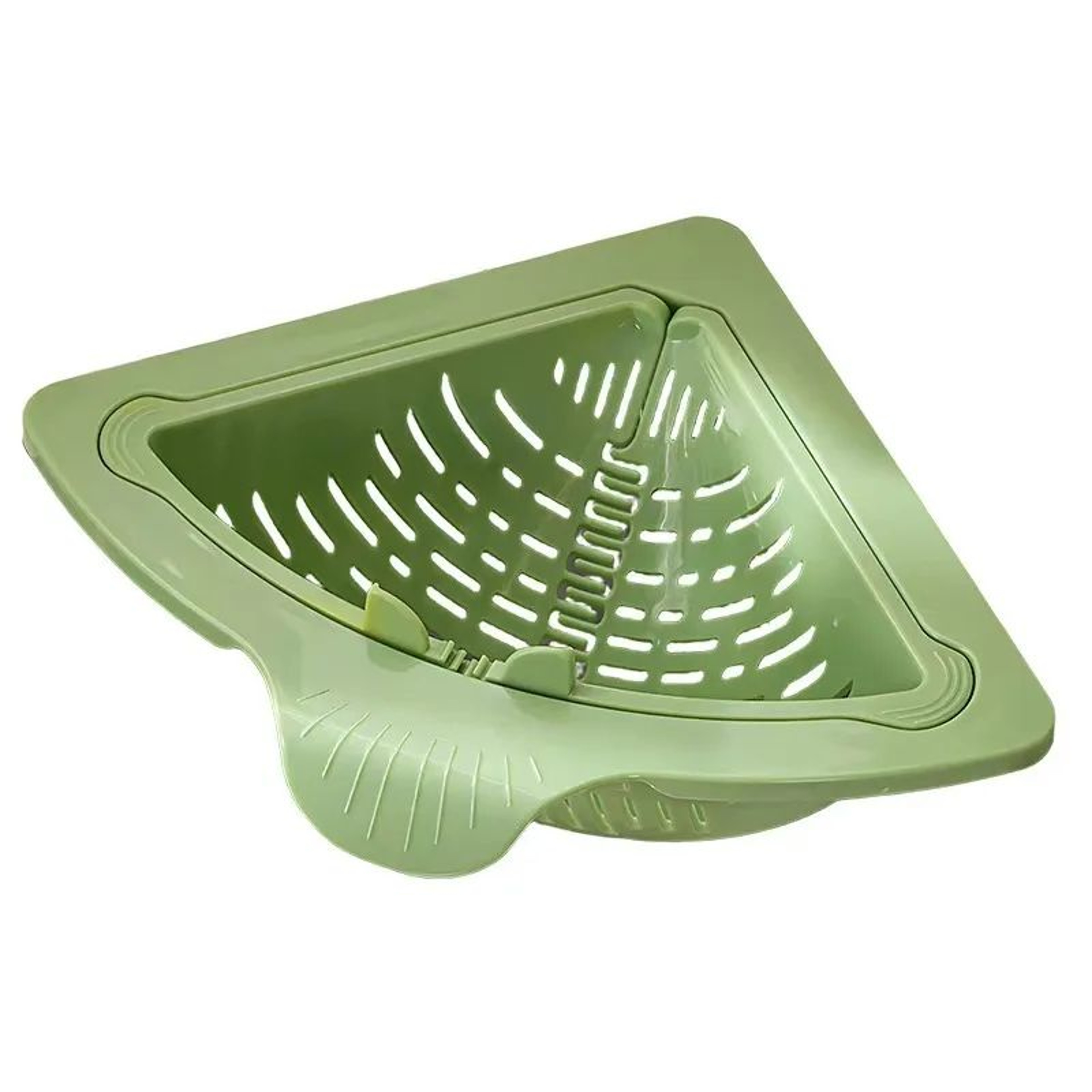 Magnetic Corner Sink Strainer  Triangular Kitchen Sink Drain Basket With TwistOpen Bottom 8