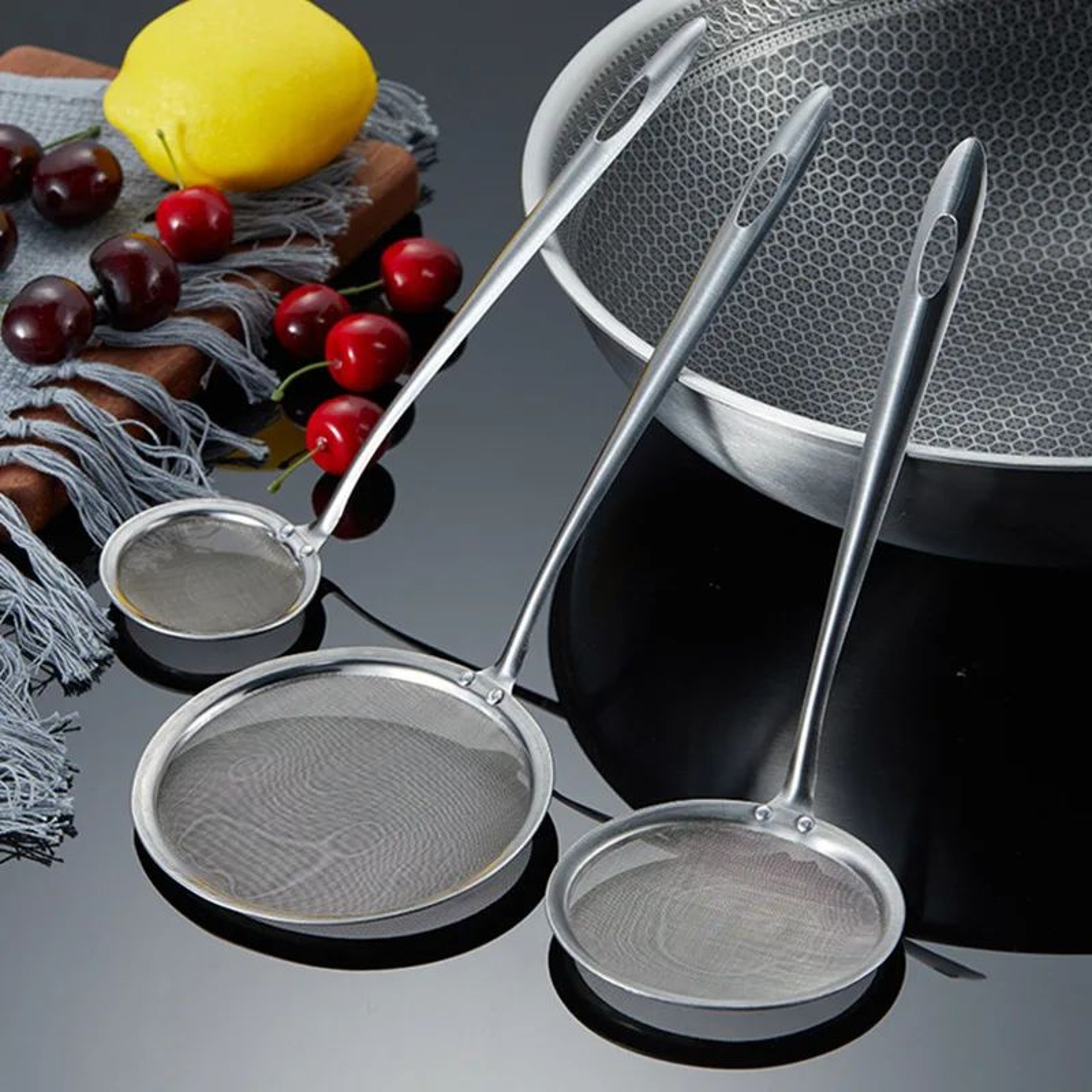 DeepFlow Pro 304 Stainless Steel Fine Mesh Strainer Skimmer 1