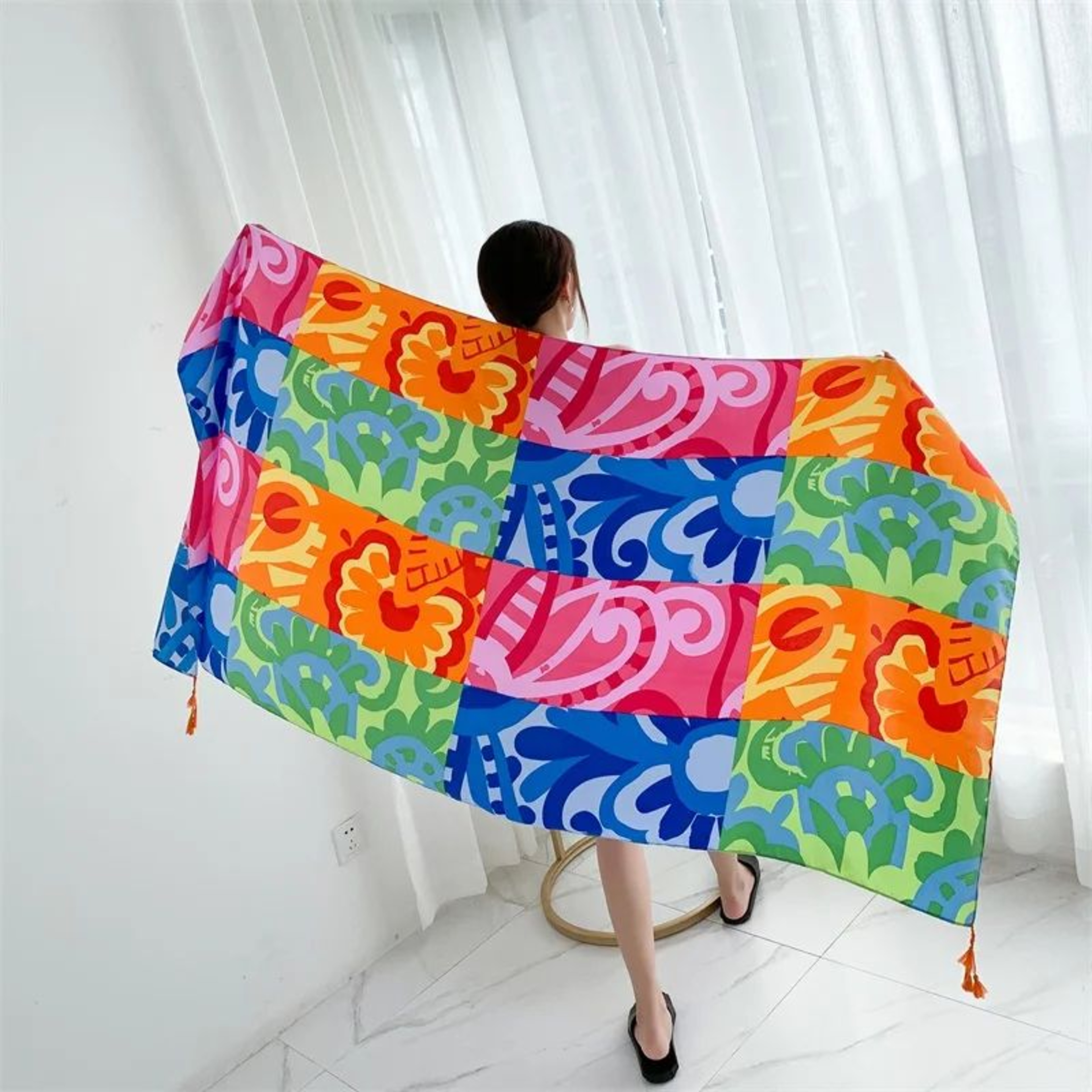 Breezy Cotton Linen Beach Cover Up Sarong Wrap For Women  Lightweight Summer Swimsuit Cover Up 6