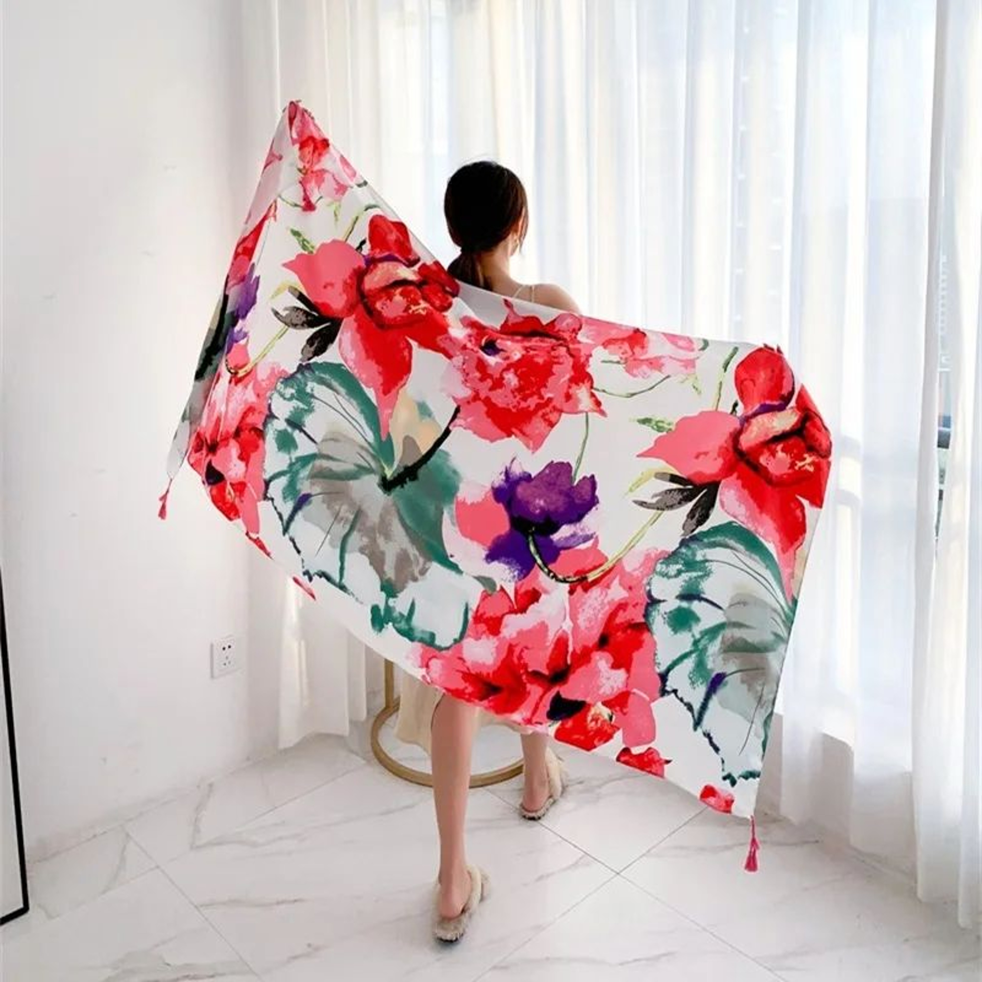 Breezy Cotton Linen Beach Cover Up Sarong Wrap For Women  Lightweight Summer Swimsuit Cover Up 7