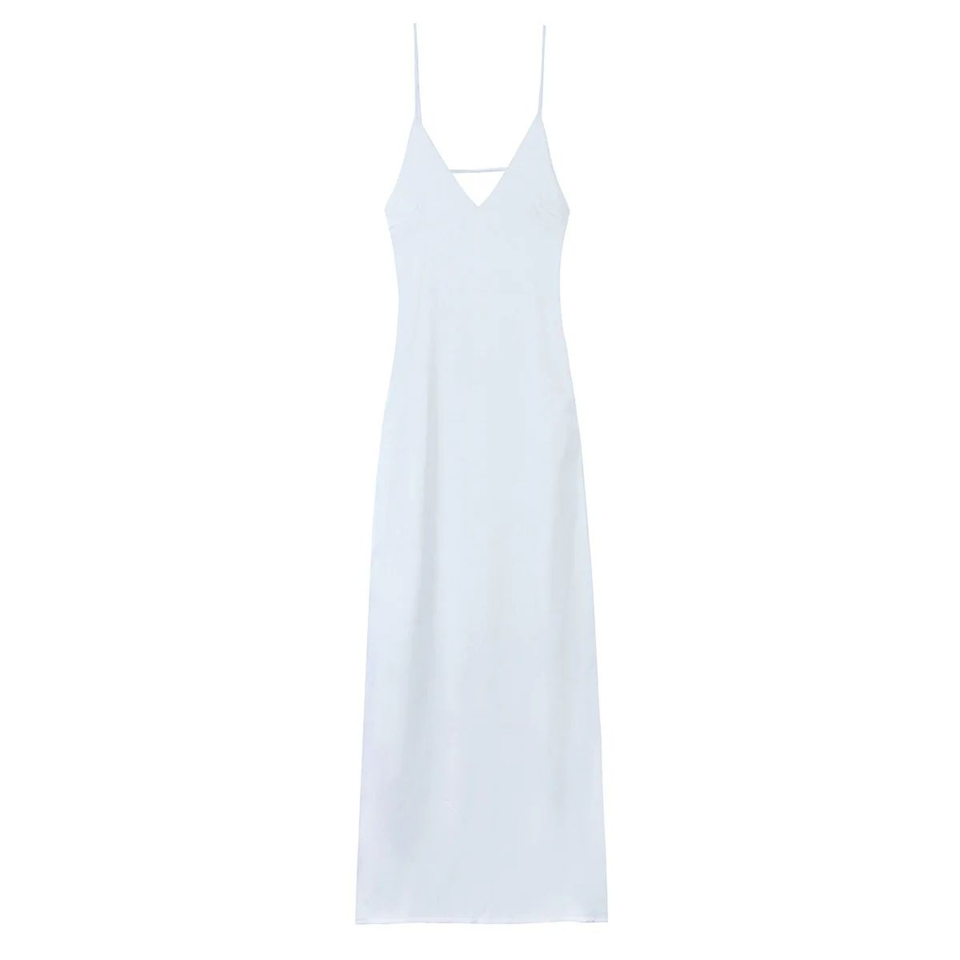 Sunlit Grace Yellow Satin VNeck Maxi Dress  Elegant Sleeveless Summer Party Dress 9