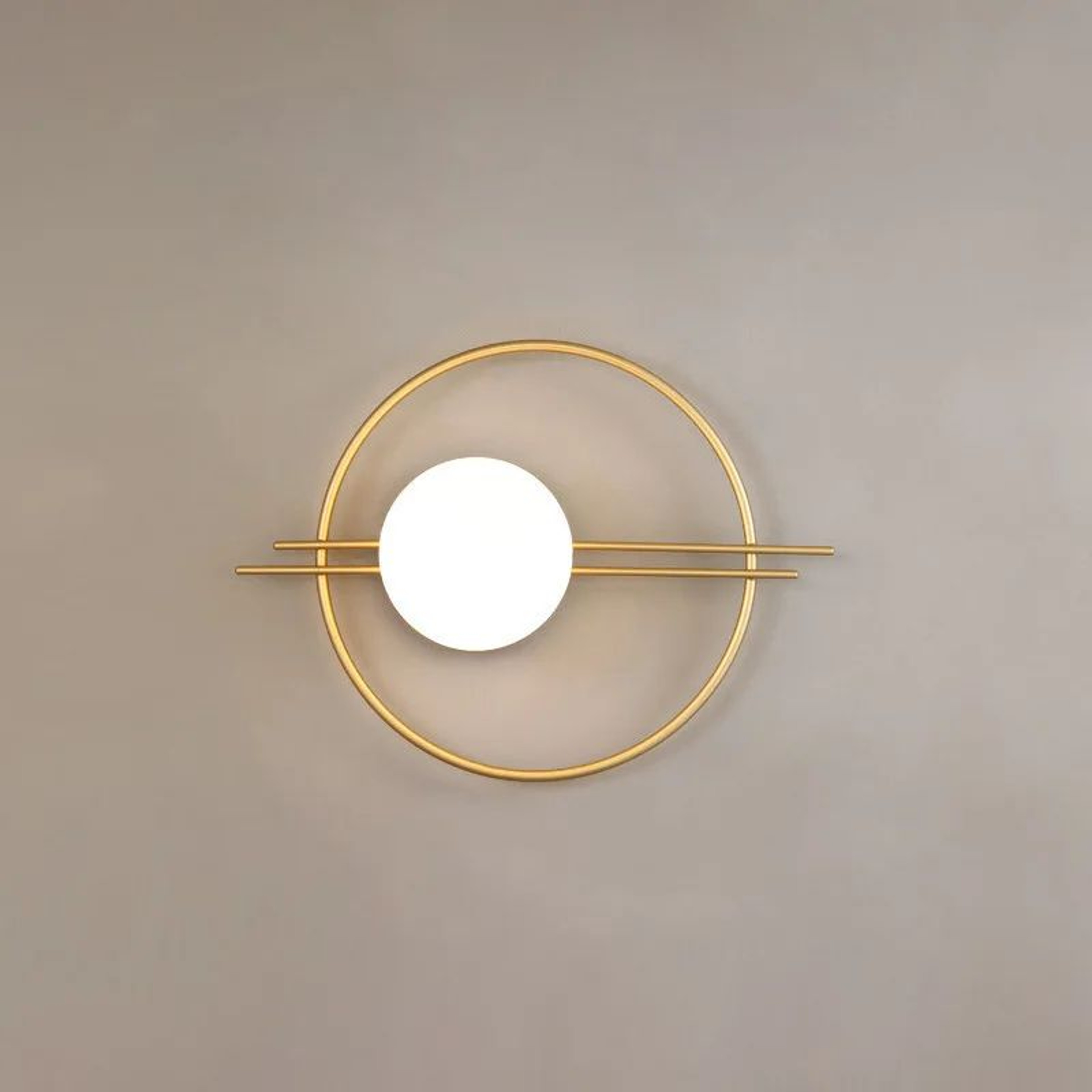 Modern Gold  Black LED Wall Sconce  Minimalist Round Accent Light For Bedroom  Living Room 0