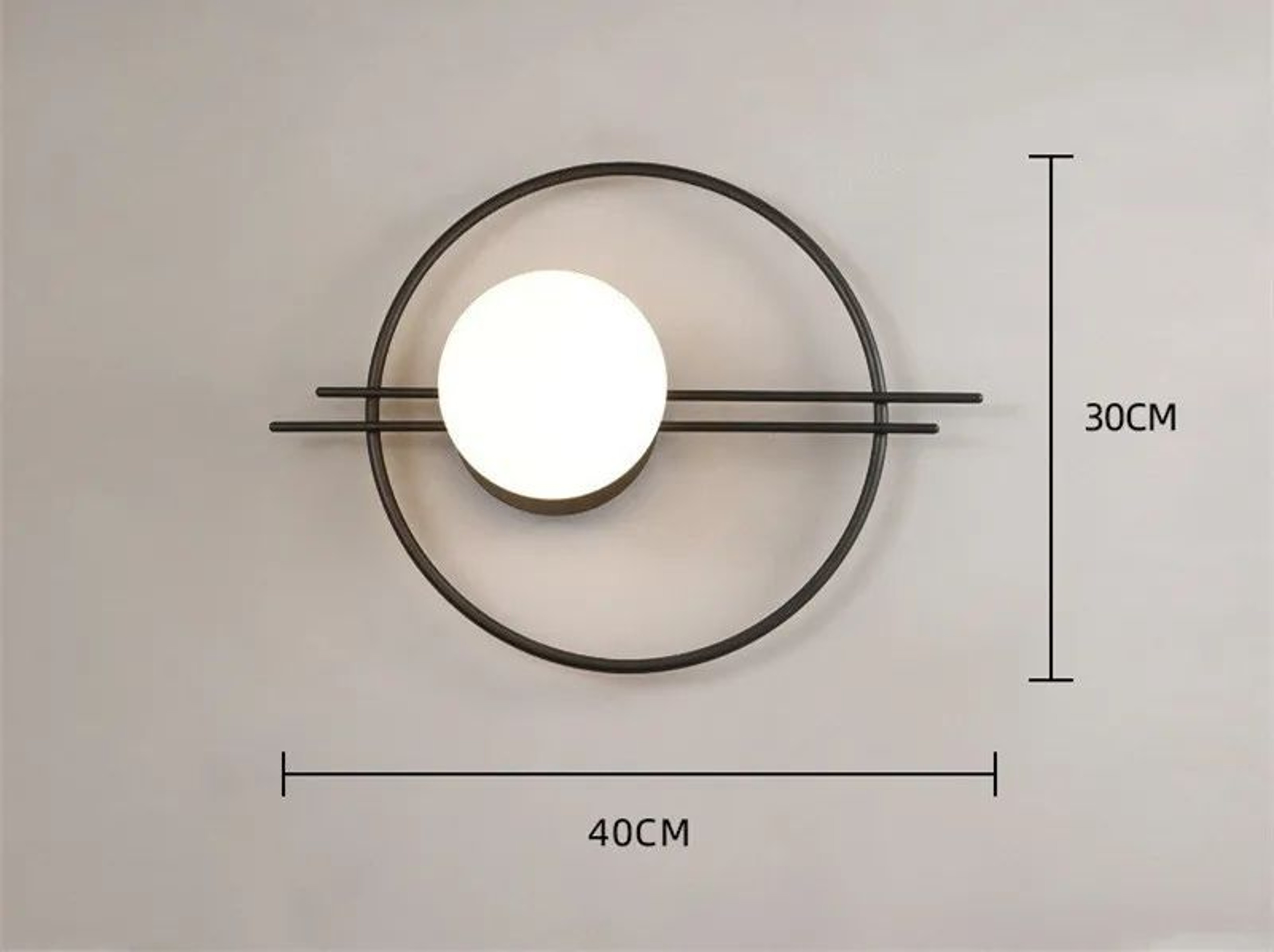 Modern Gold  Black LED Wall Sconce  Minimalist Round Accent Light For Bedroom  Living Room 6