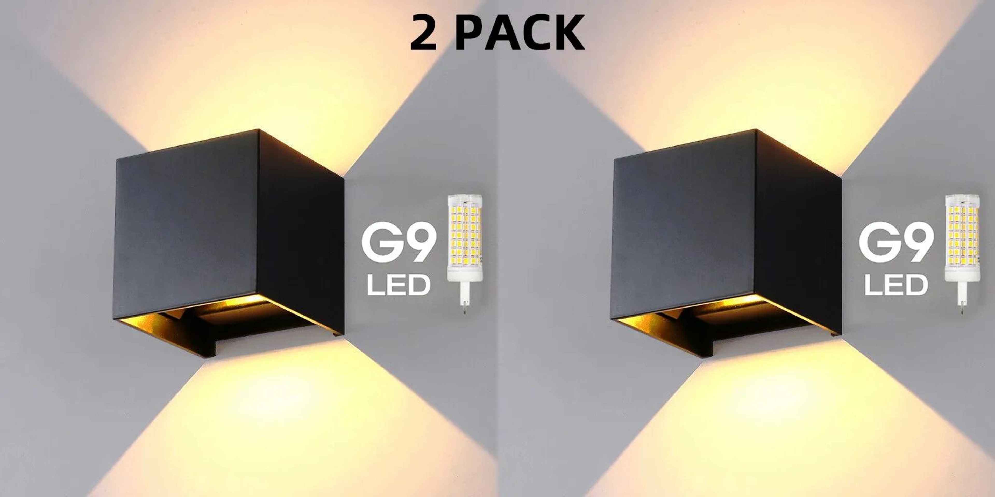 IP65 Waterproof Wall Light Aluminum Modern Outdoor Wall Sconce With G9 Replaceable Bulb Wall Lamp I 7