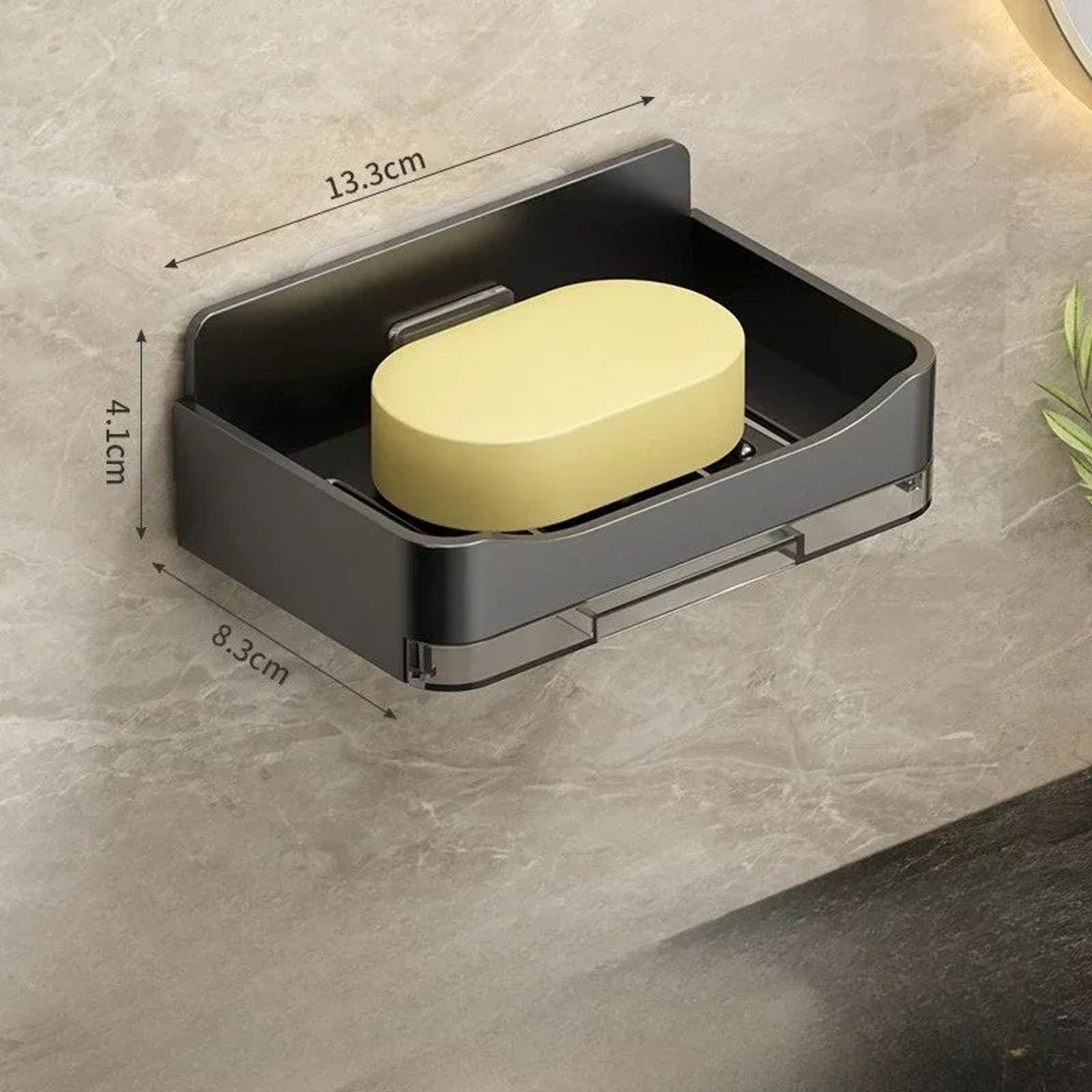 AquaLift Wall Mounted Soap Holder  Self Draining Bathroom Soap Organizer 7