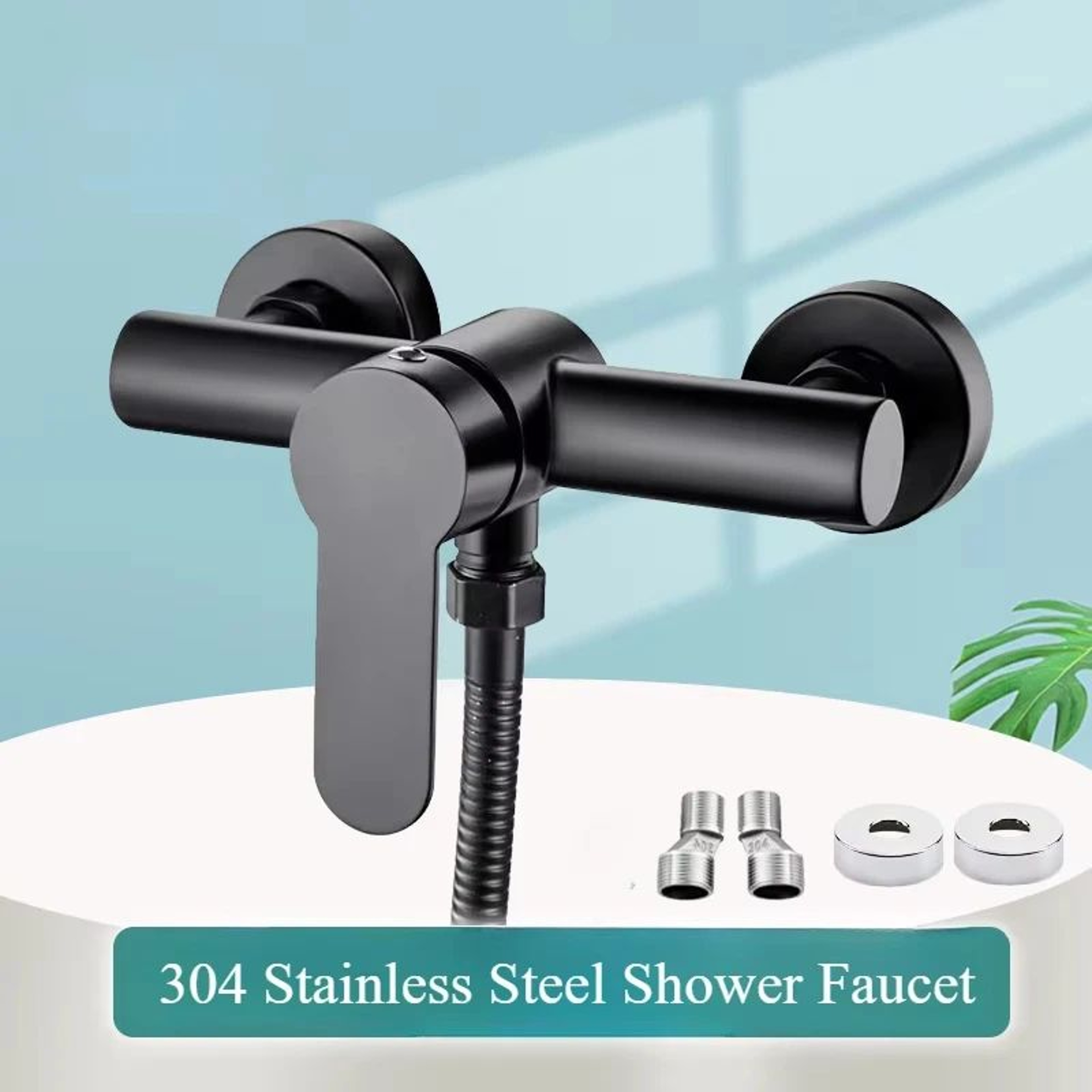 Premium Stainless Steel Shower Faucet Wall Mounted Mixer With Hot  Cold Control 0
