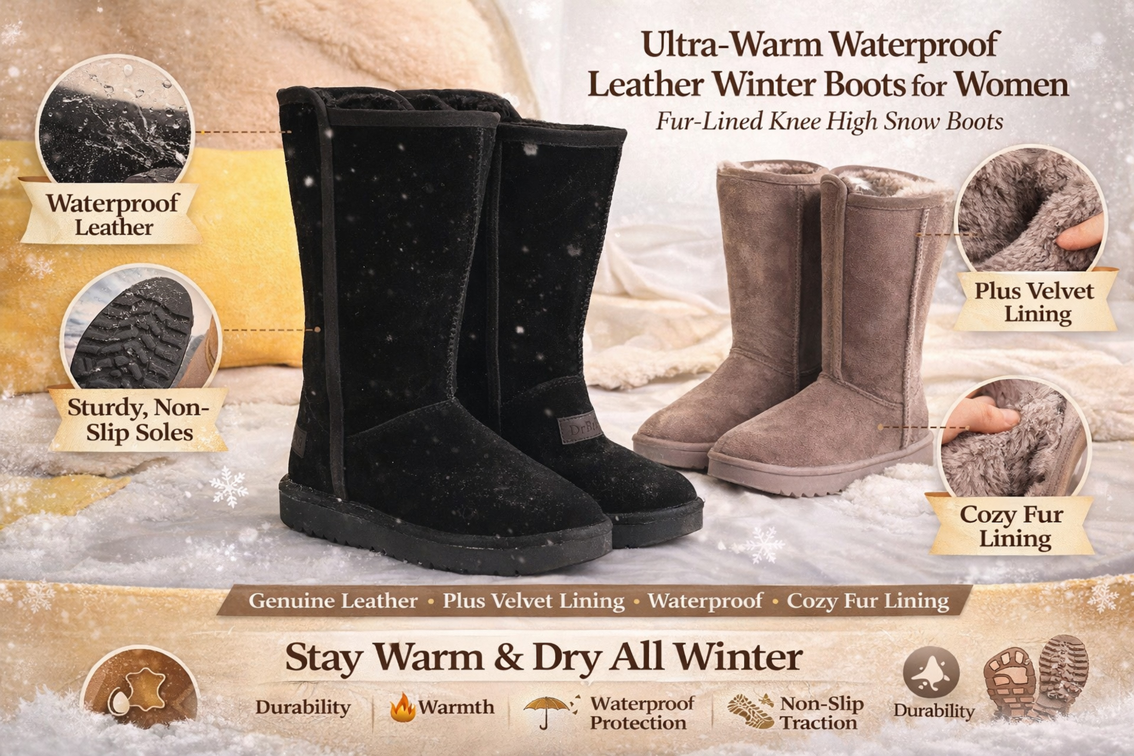 Waterproof Winter Boots for Women for Warm, Dry Comfort and Steady Steps in Snow – view 5