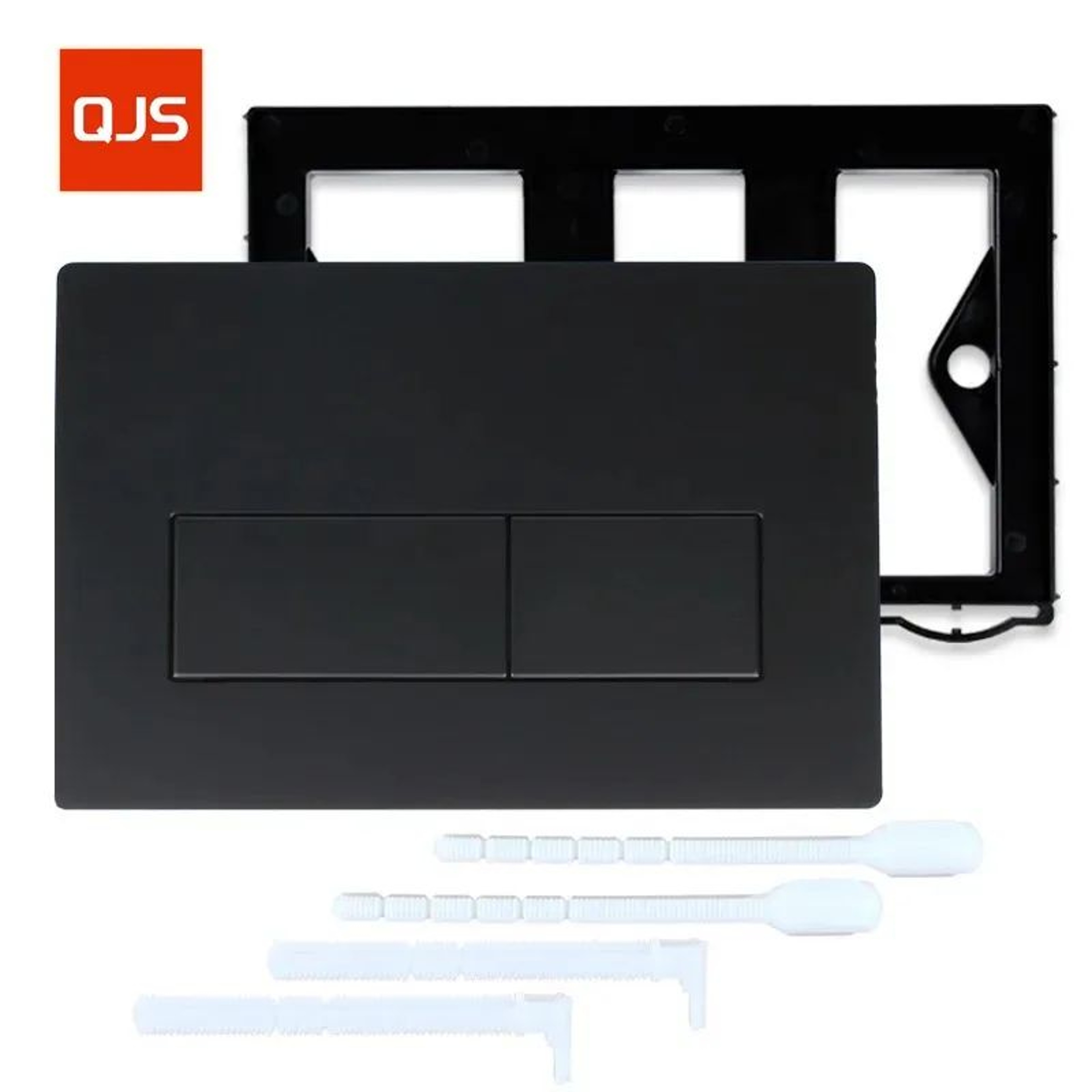 Matte Black Dual Flush Toilet Plate With Lever  Frame For Geberit Sigma Systems 1