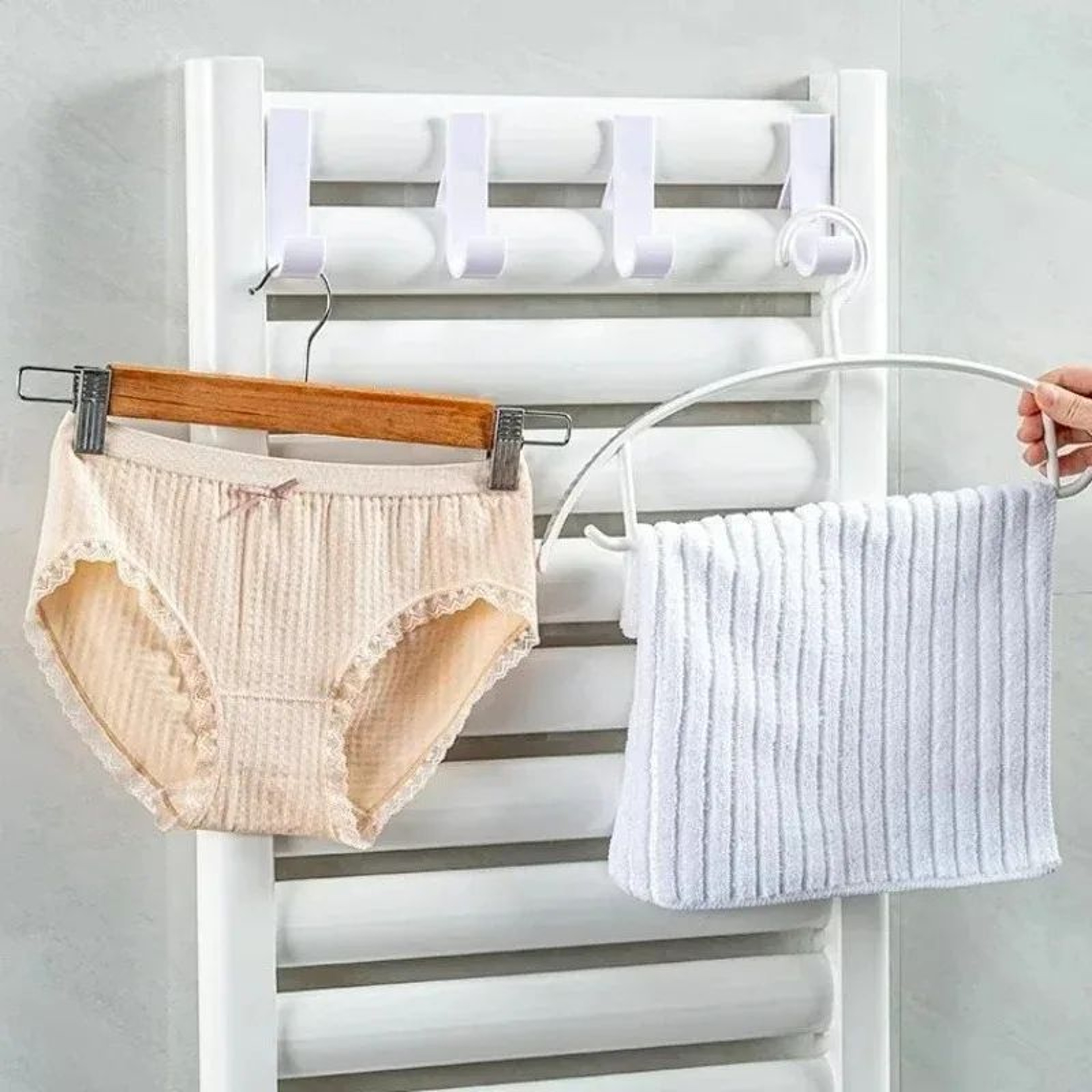 Heated Towel Rack Hooks  Universal Radiator Towel Holder Clips For Bathroom Storage 4