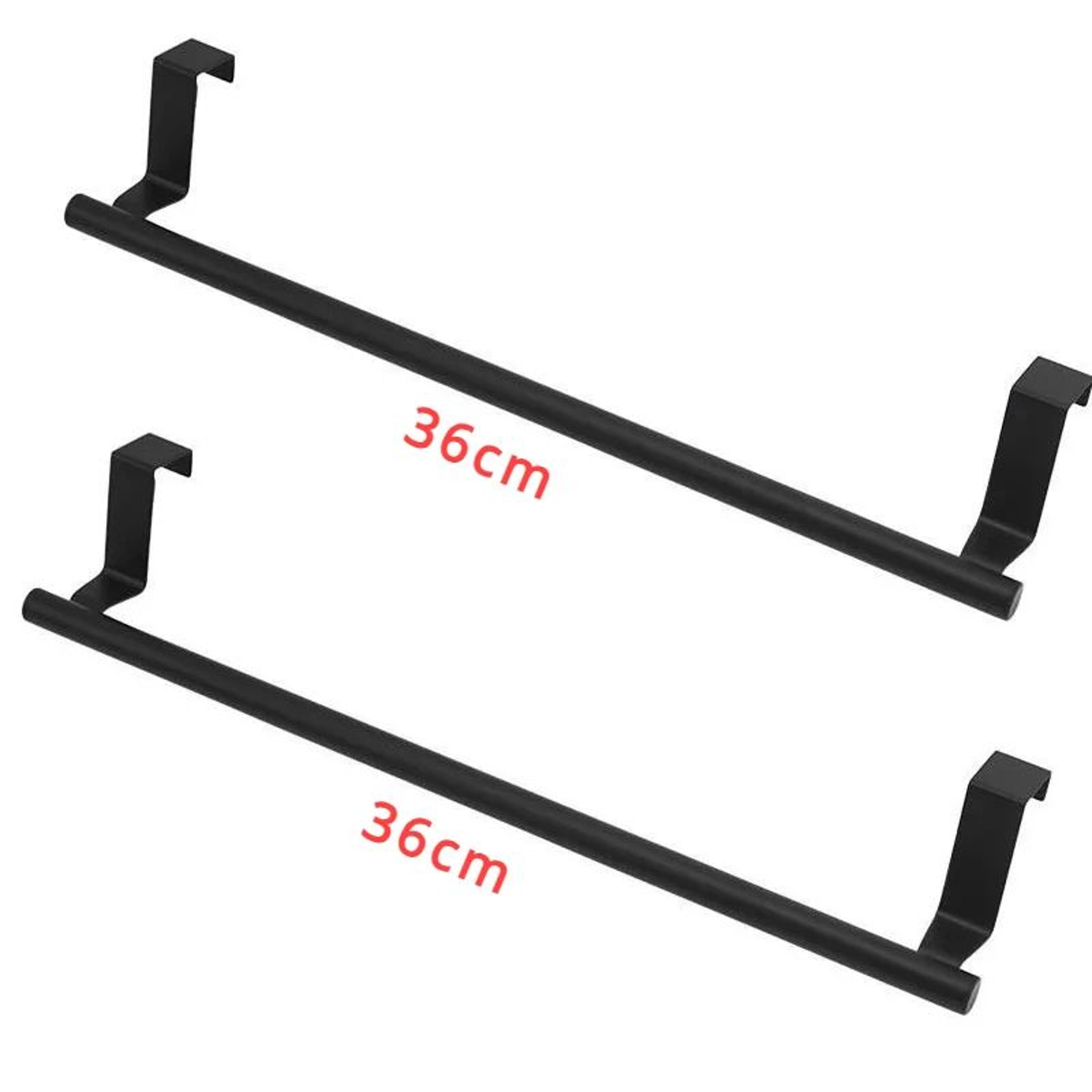 OverCabinet Towel Rack  PunchFree Steel Cabinet Door Towel Holder Organizer 9