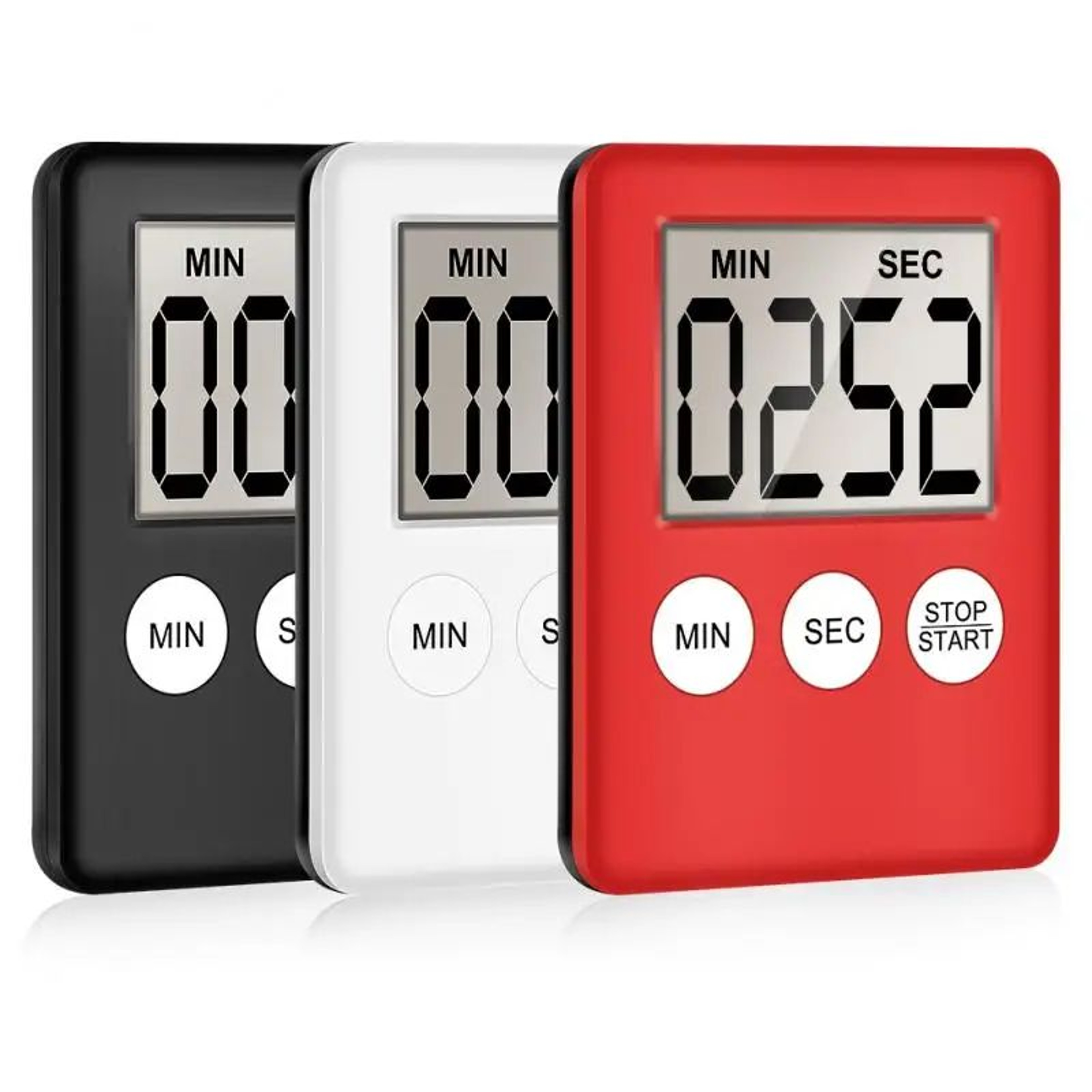 MagnaTime LCD Digital Kitchen Timer With Magnetic Back  Loud Alarm 3
