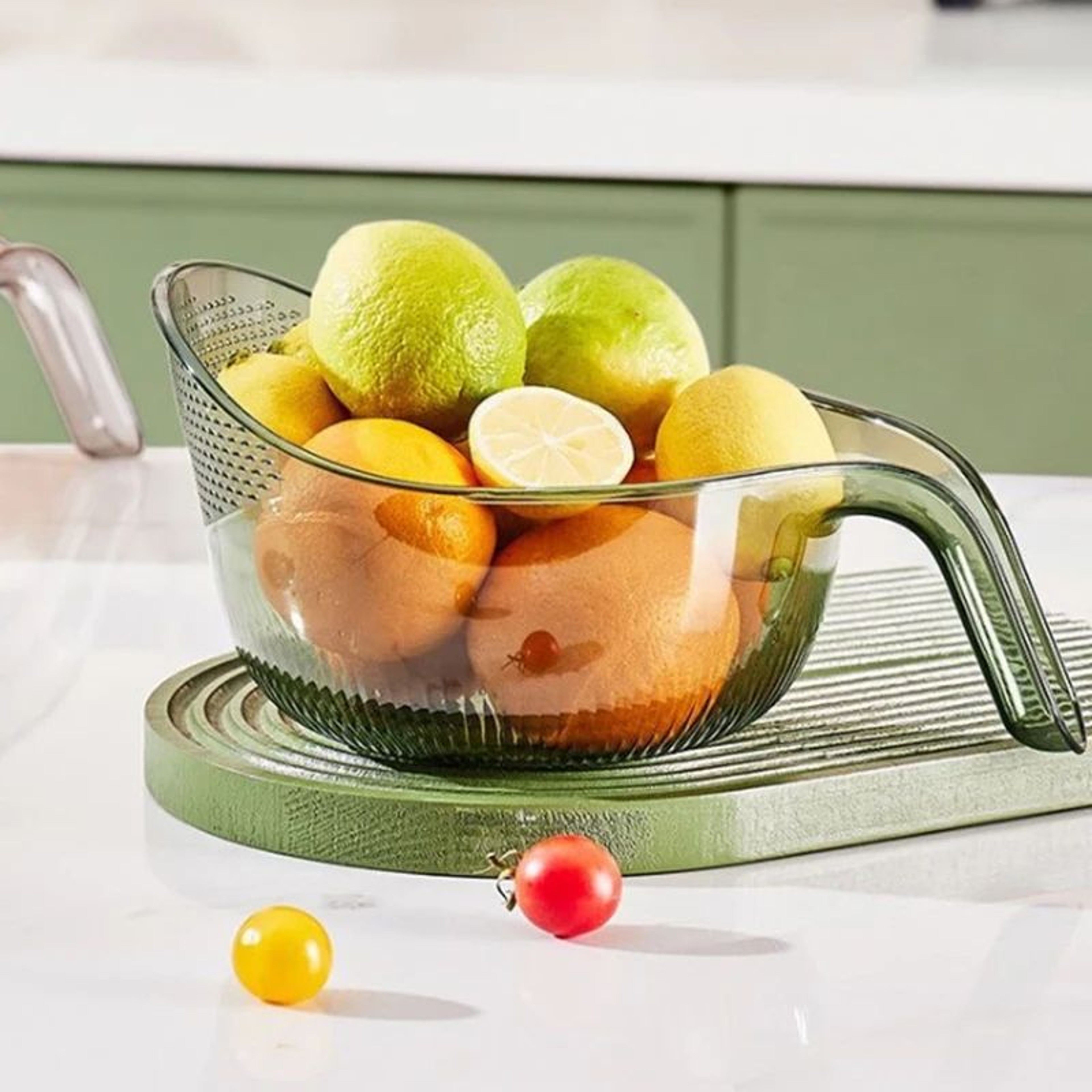 MultiFunctional Sink Drain Basket  Fruit Strainer For Kitchen Sink Organization 3