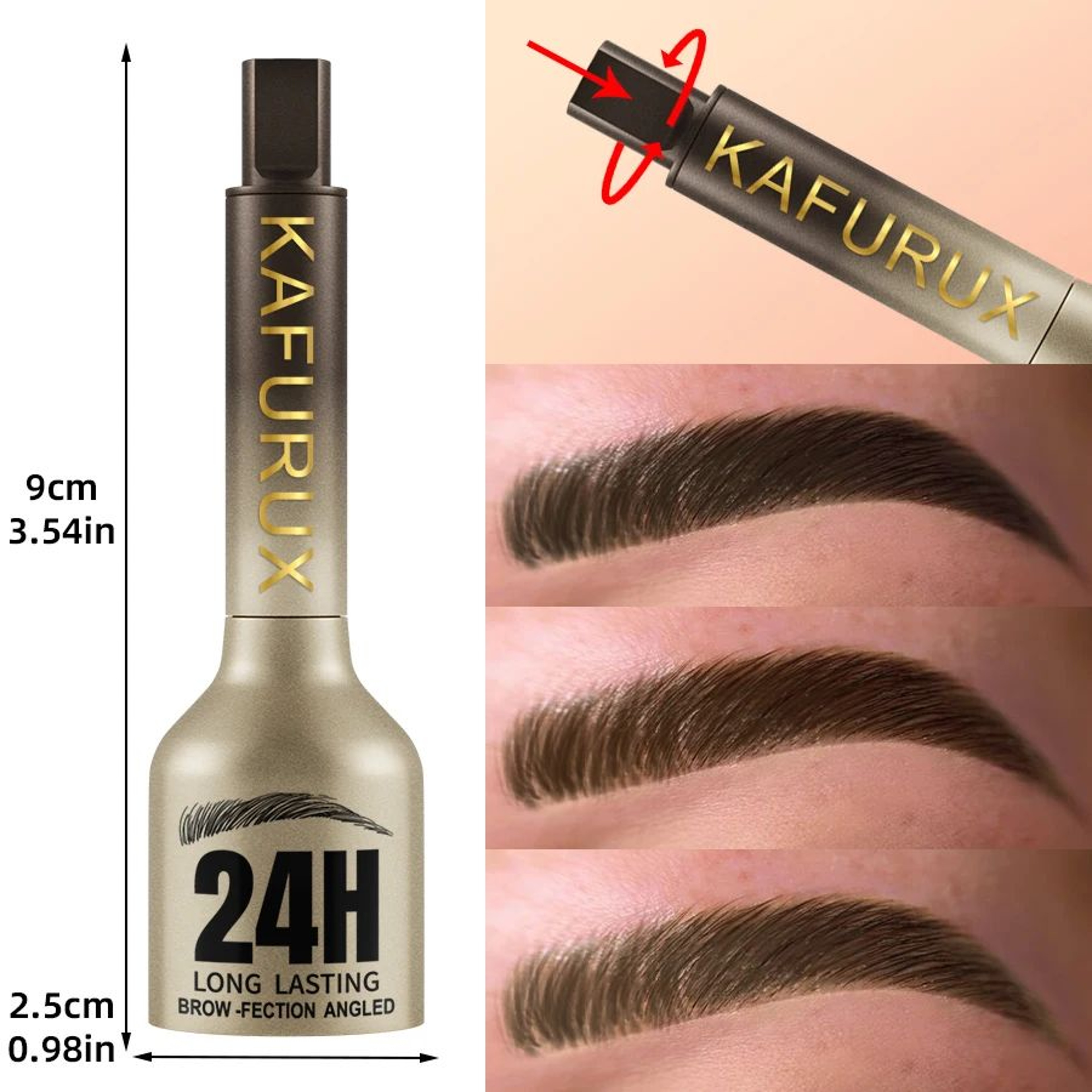 FeatherTouch 3D Microblading Eyebrow Pencil  Waterproof Hair Stroke Brow Pen For Natural LongLastin 2