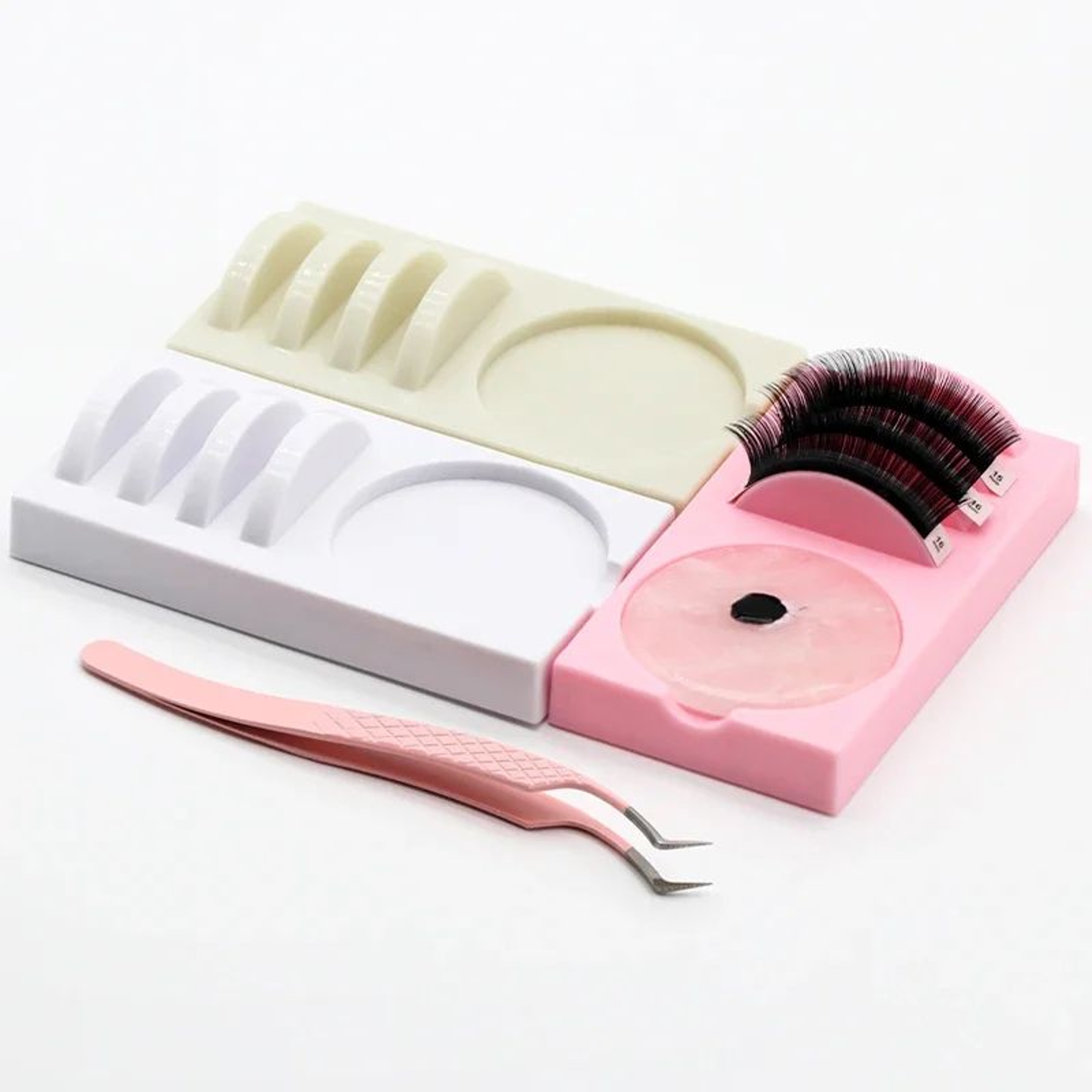 LashPro 2in1 Acrylic Eyelash Extension Holder  Glue Palette 5
