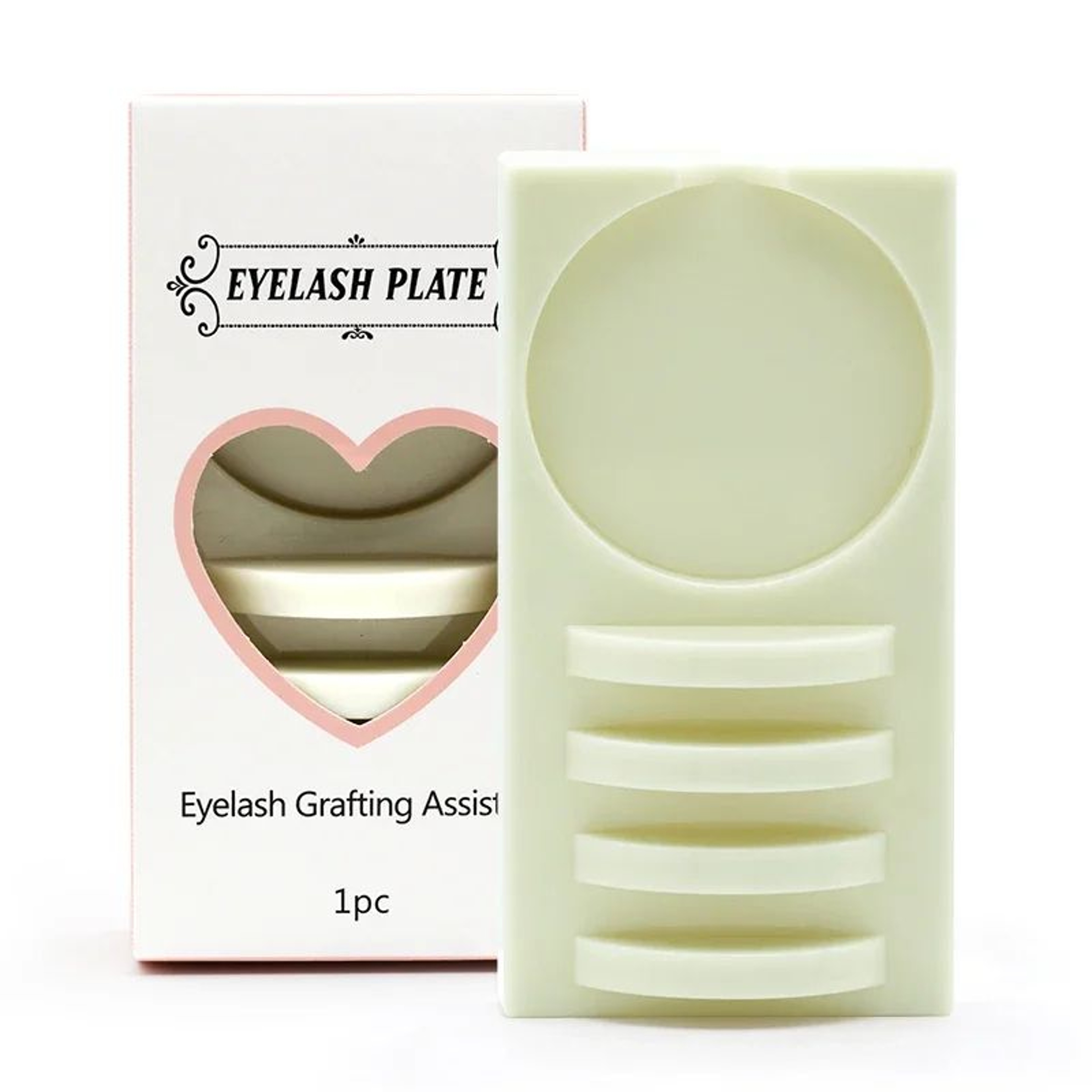 LashPro 2in1 Acrylic Eyelash Extension Holder  Glue Palette 6